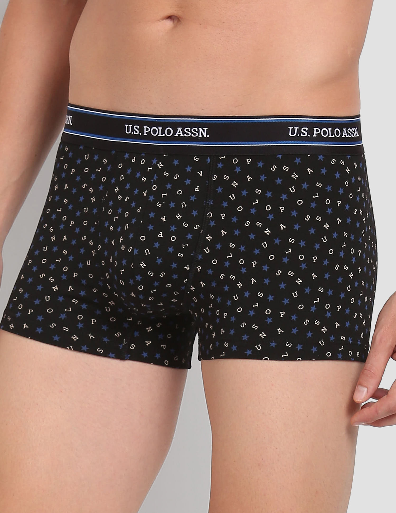 Buy USPA Innerwear All Over Print Ribbed Jersey I616 Trunks - Pack Of 1 -  NNNOW.com