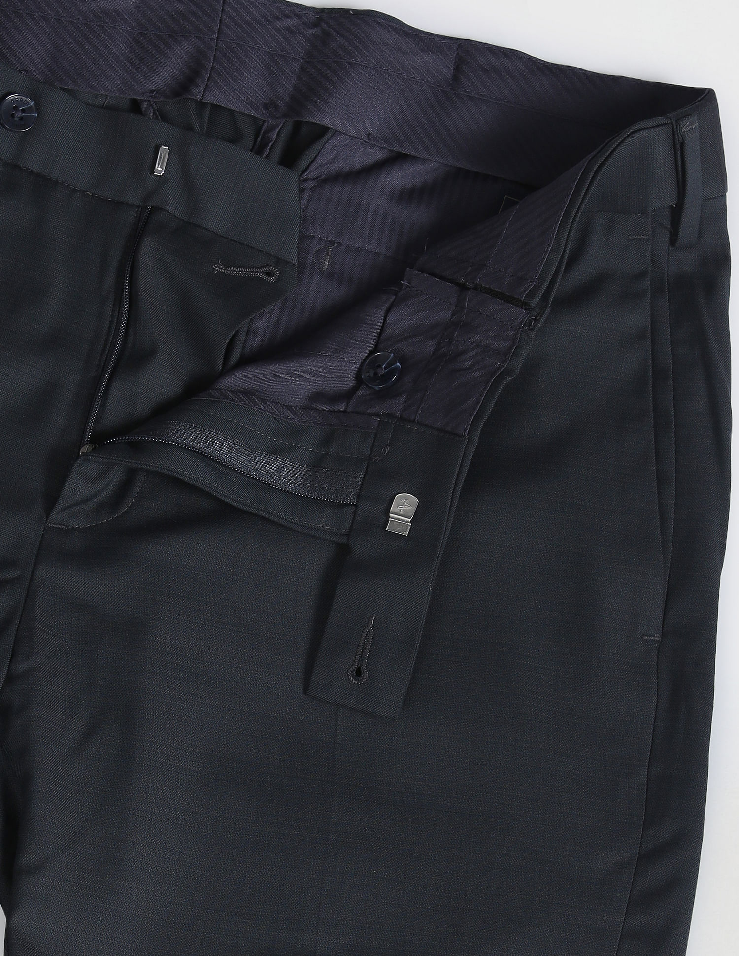 Arrow Solid Dobby Formal Trousers