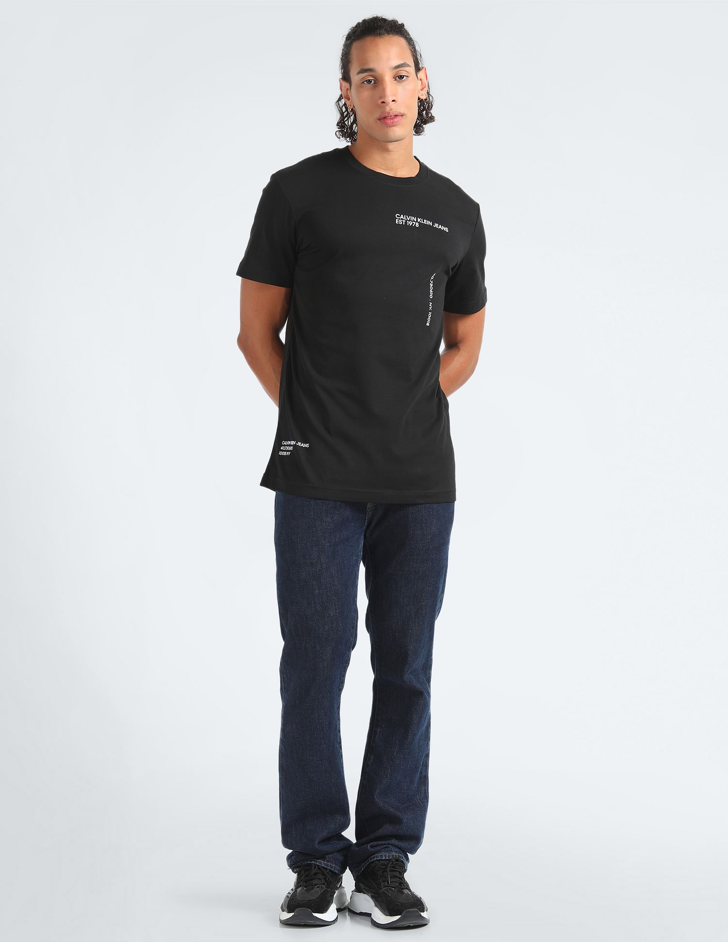 Calvin Klein Sustainable Multi Placement Text T-Shirt