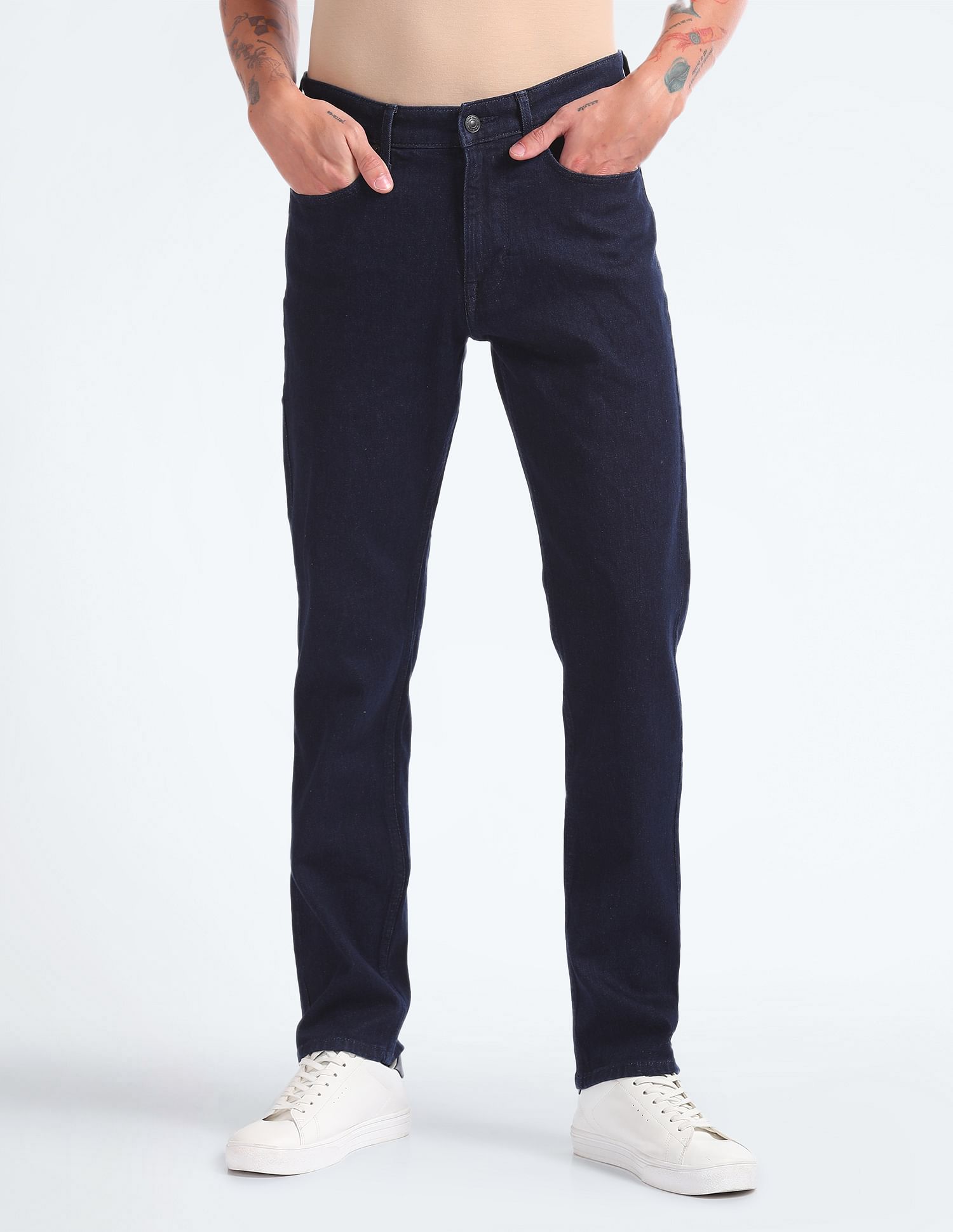 Flying Machine Freddie Slim Straight Rinsed Jeans