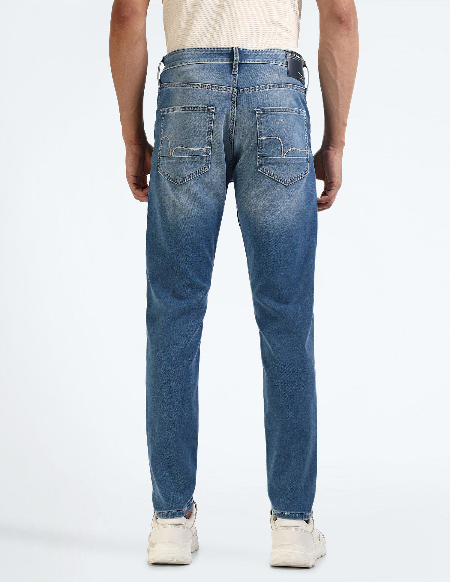Flying Machine Slash Slim Tapered Fit Stone Wash Jeans