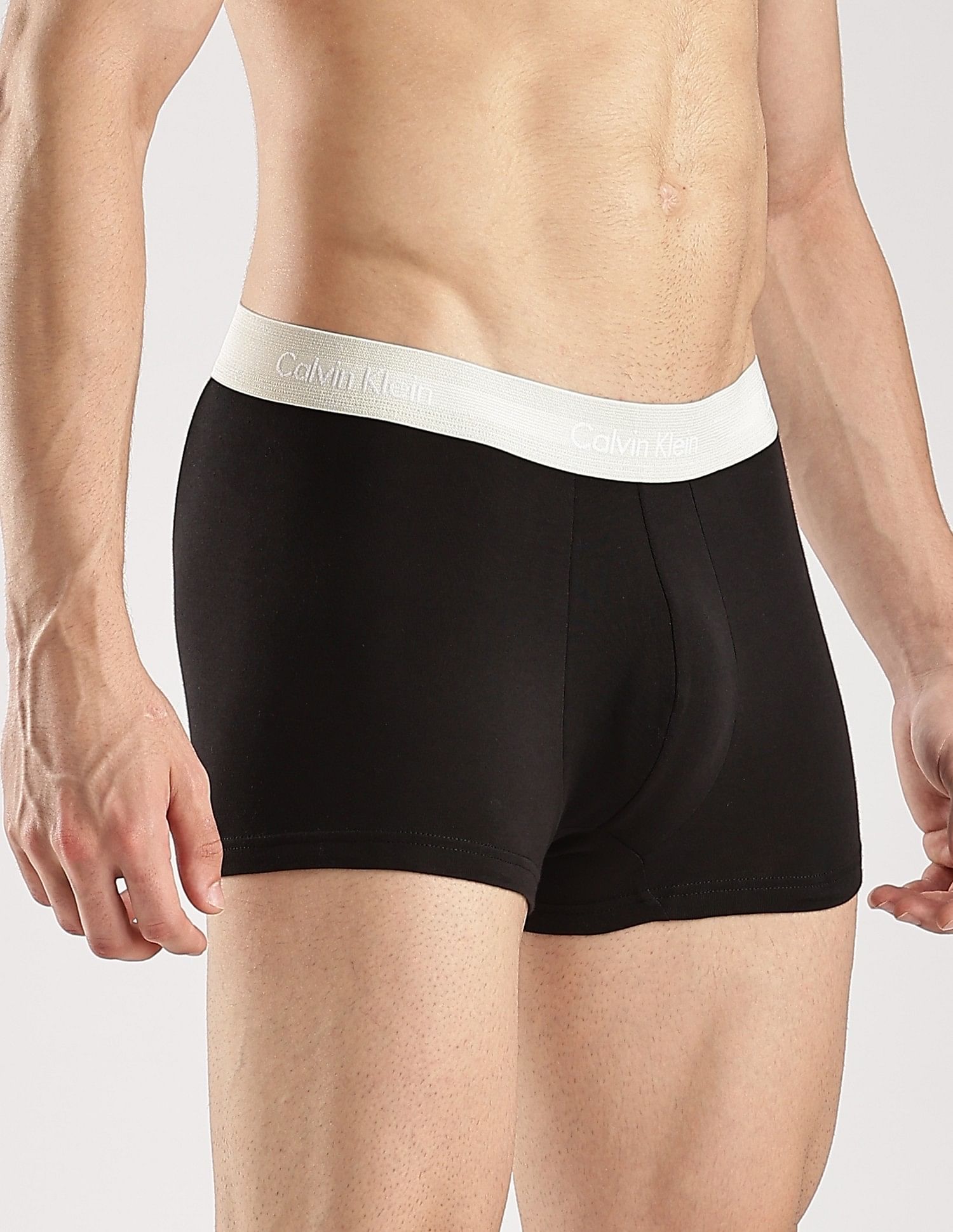 Calvin Klein Underwear Solid Multi Low Rise Trunks - Pack Of - 3