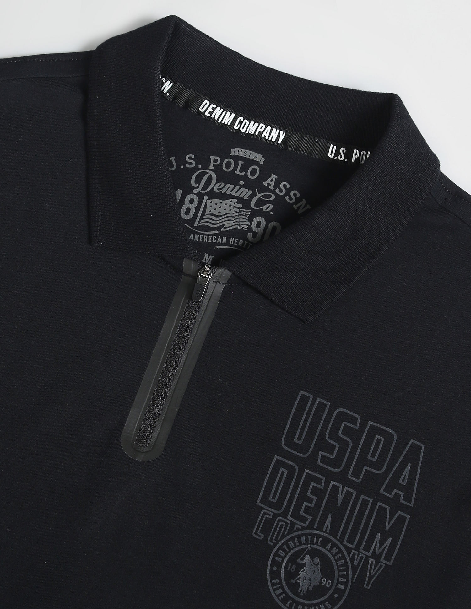U.S. Polo Assn. Denim Co. Brand Print Cotton Polo Shirt