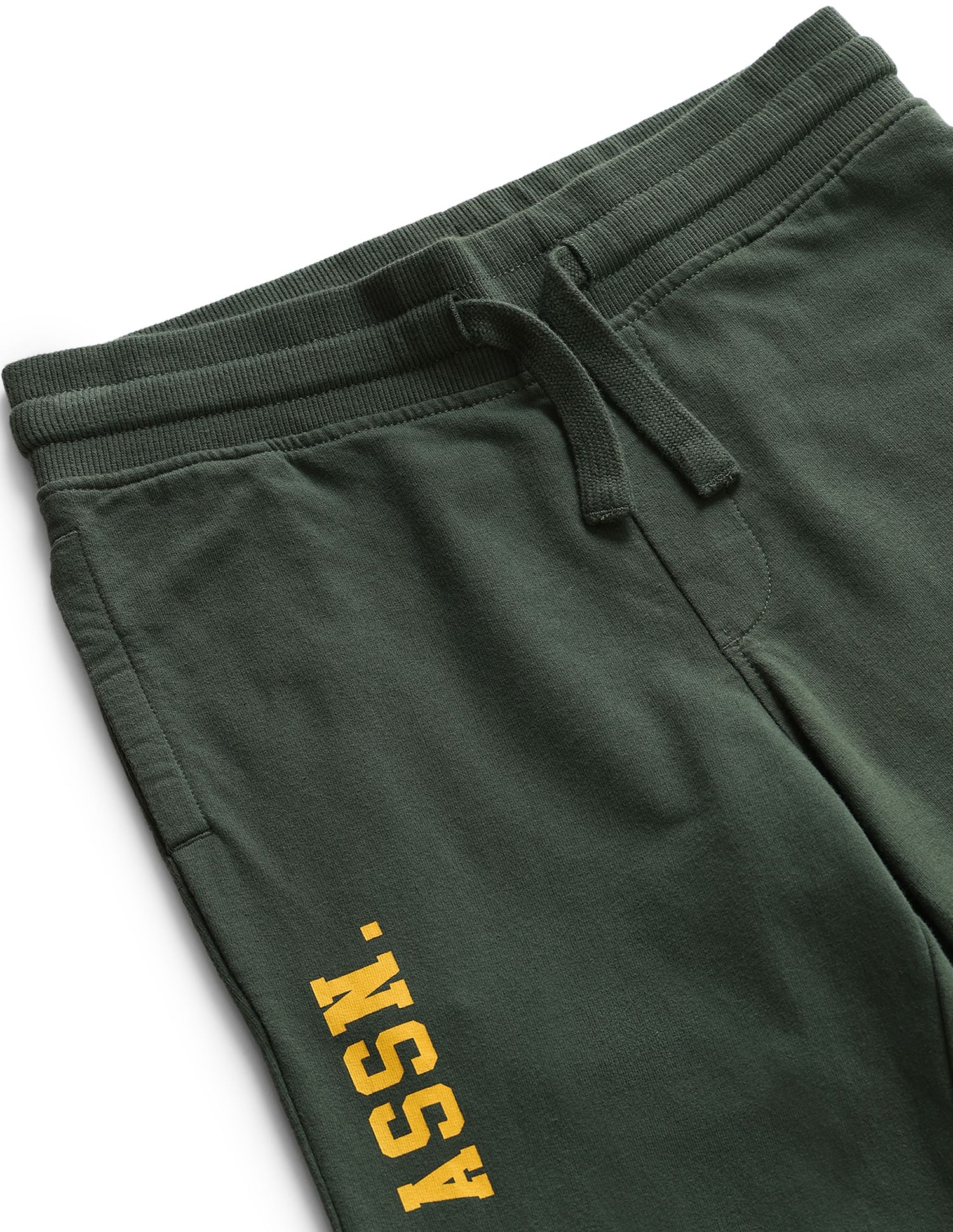 U.S. Polo Assn. Kids Drawstring Waist Brand Print Track Pants