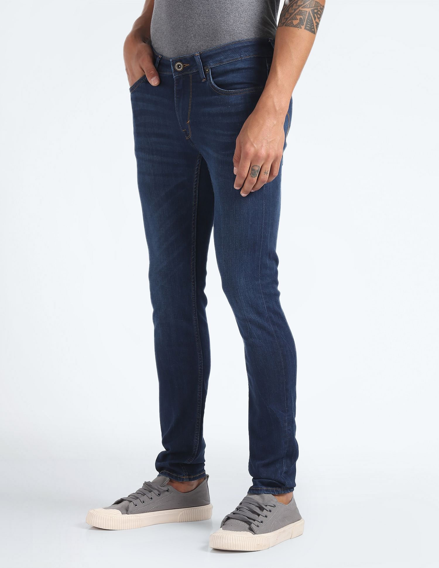 Flying Machine Low Rise Jackson Super Skinny Fit Jeans