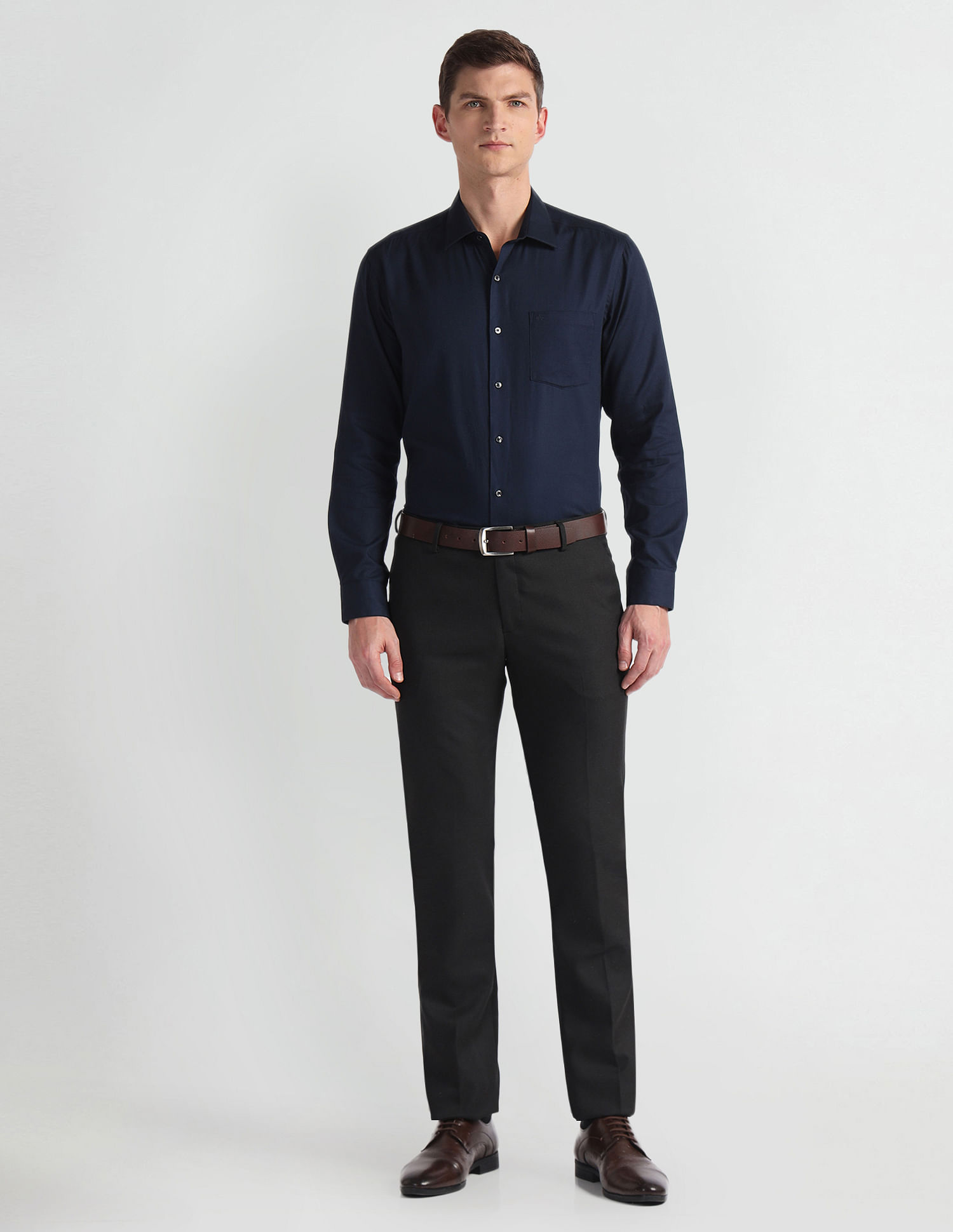Arrow Mid Rise Tapered Fit Trousers