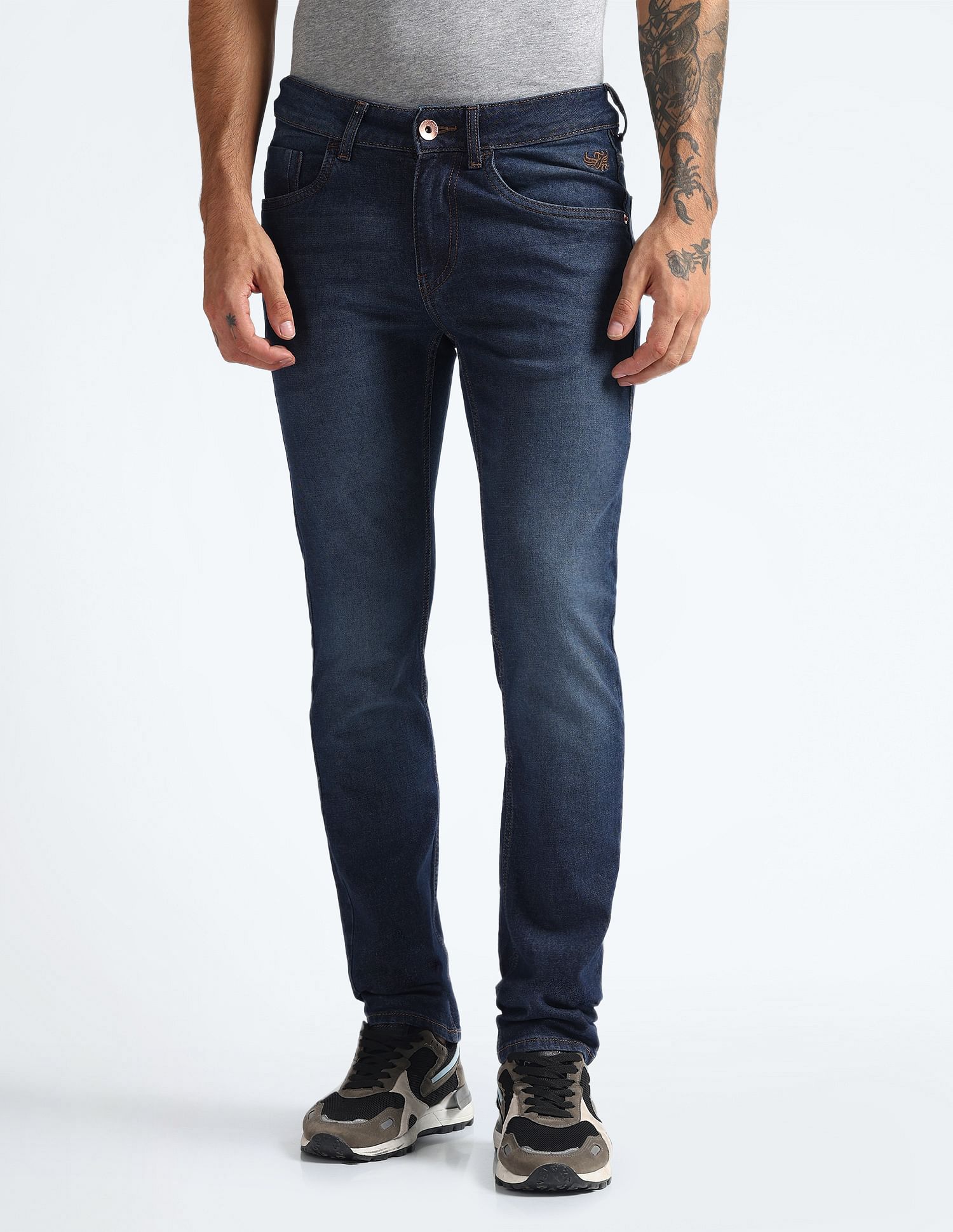 Flying Machine Mid Rise Morrison Skinny Fit Jeans