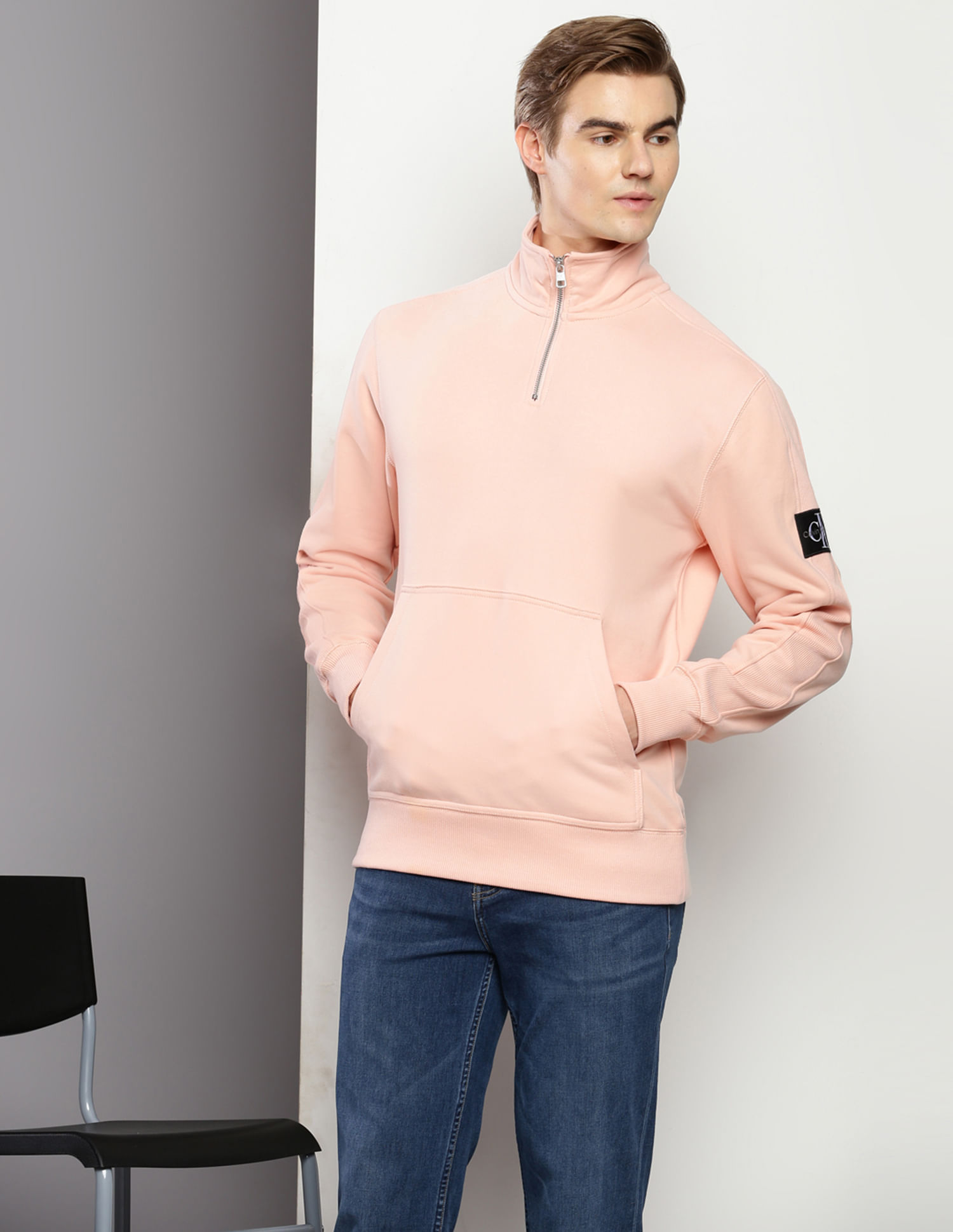 メンズウェア TANGRAM / GRADATION LOGO HALF ZIP SWEAT P00900417.jpg
