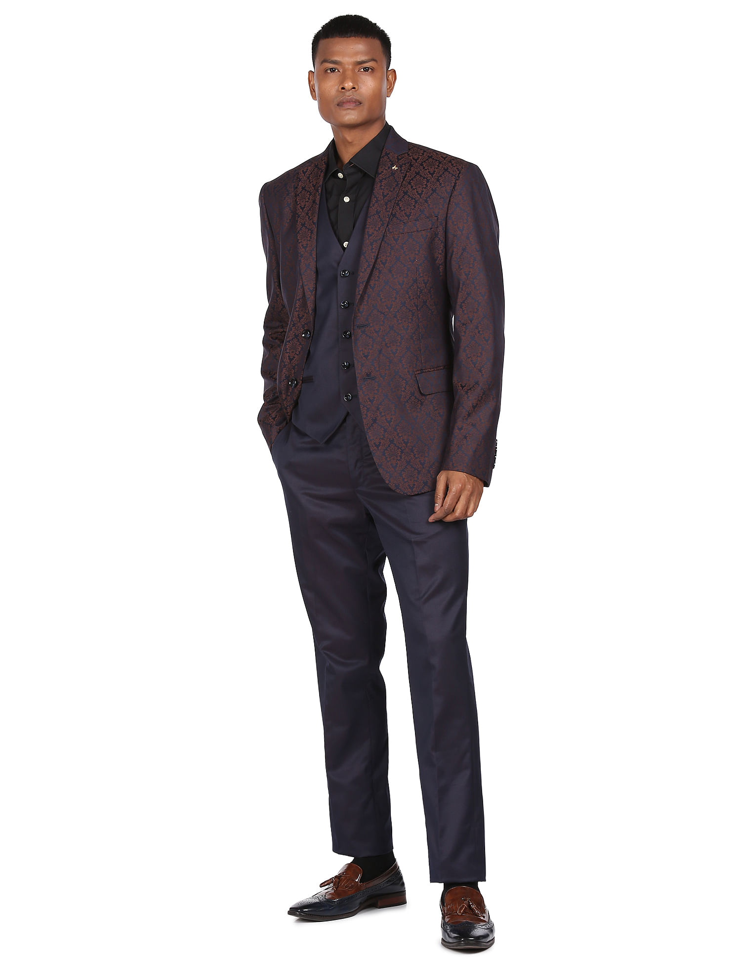 Buy Arrow Tailored Regular Fit Two Tone Suit - NNNOW.com