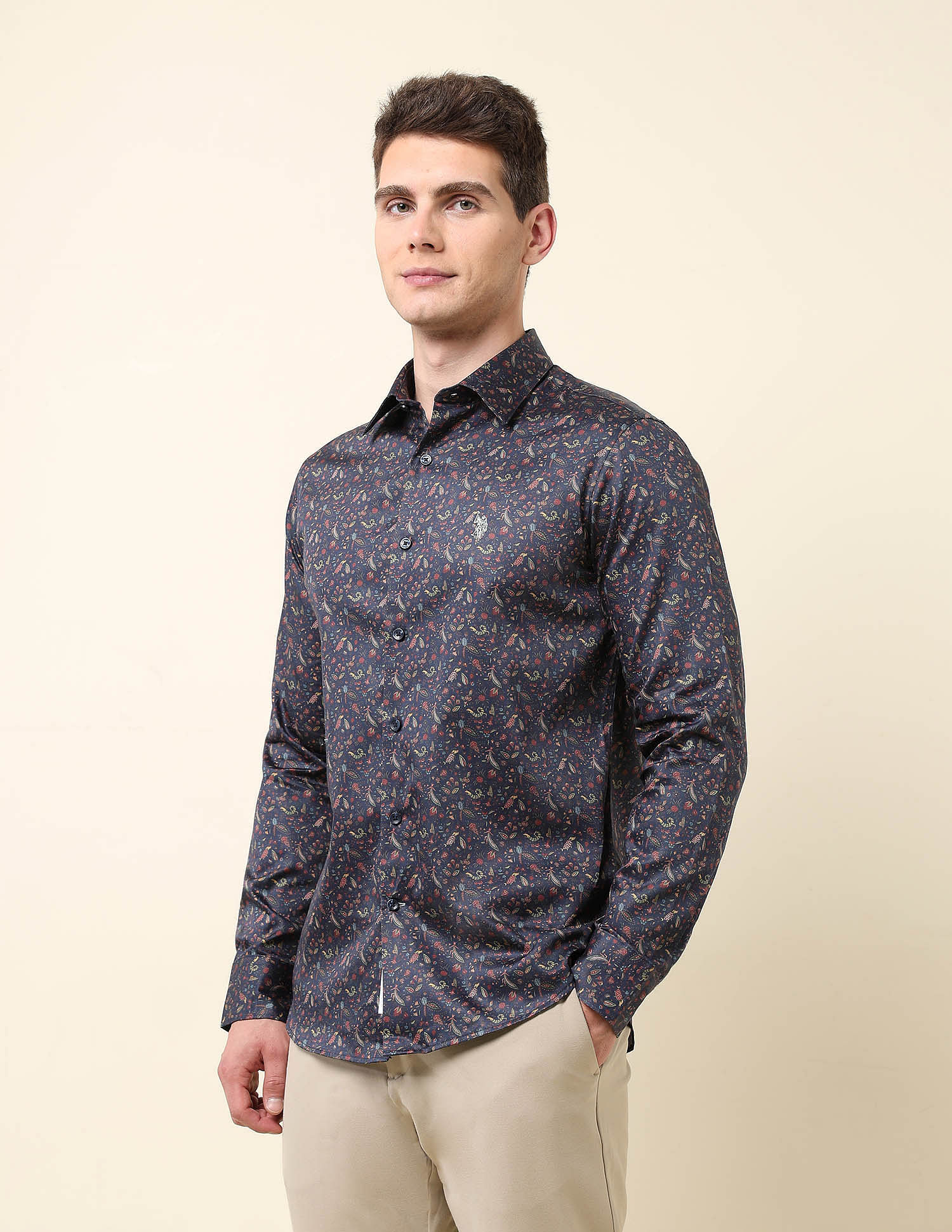 U.S. Polo Assn. All-Over Printed Satin Shirt