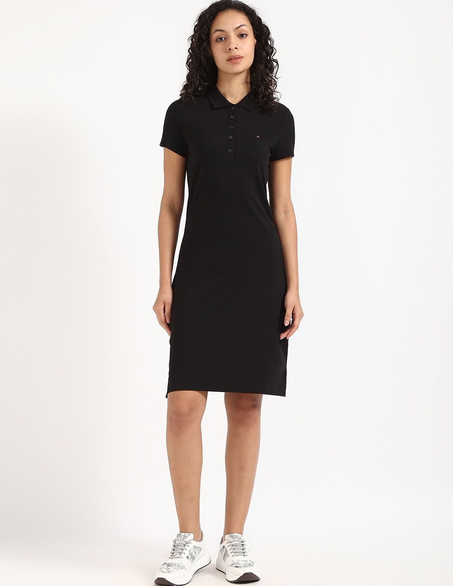 Tommy Hilfiger Cotton Polo Collar T-Shirt Dress