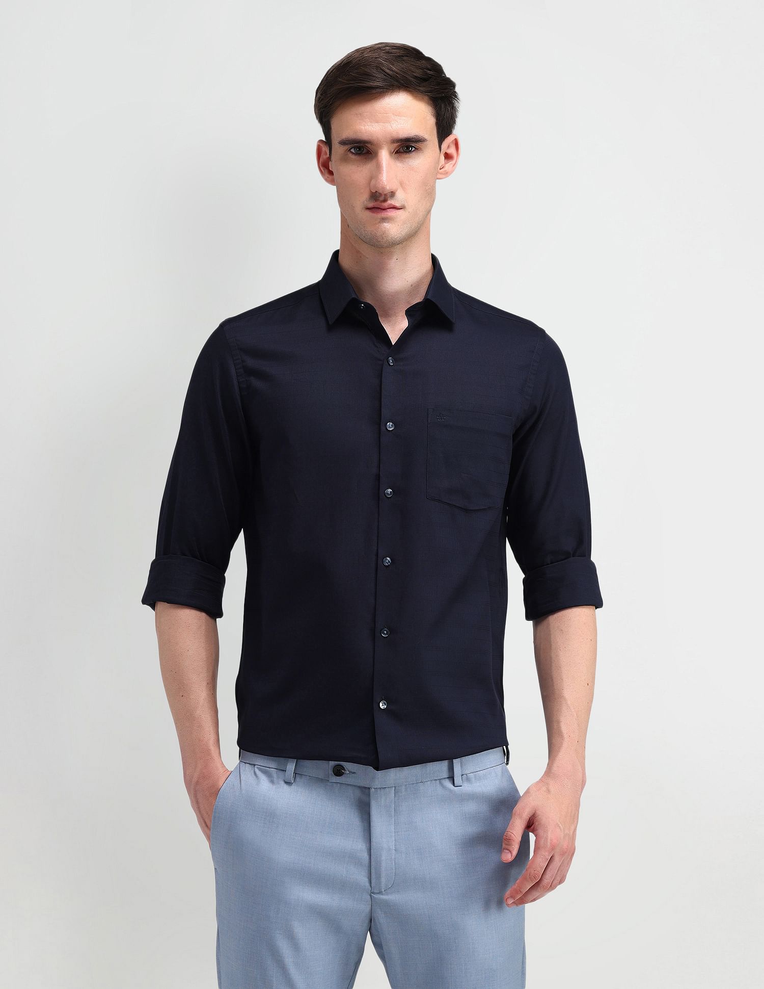 Arrow Textured Cotton Shirt