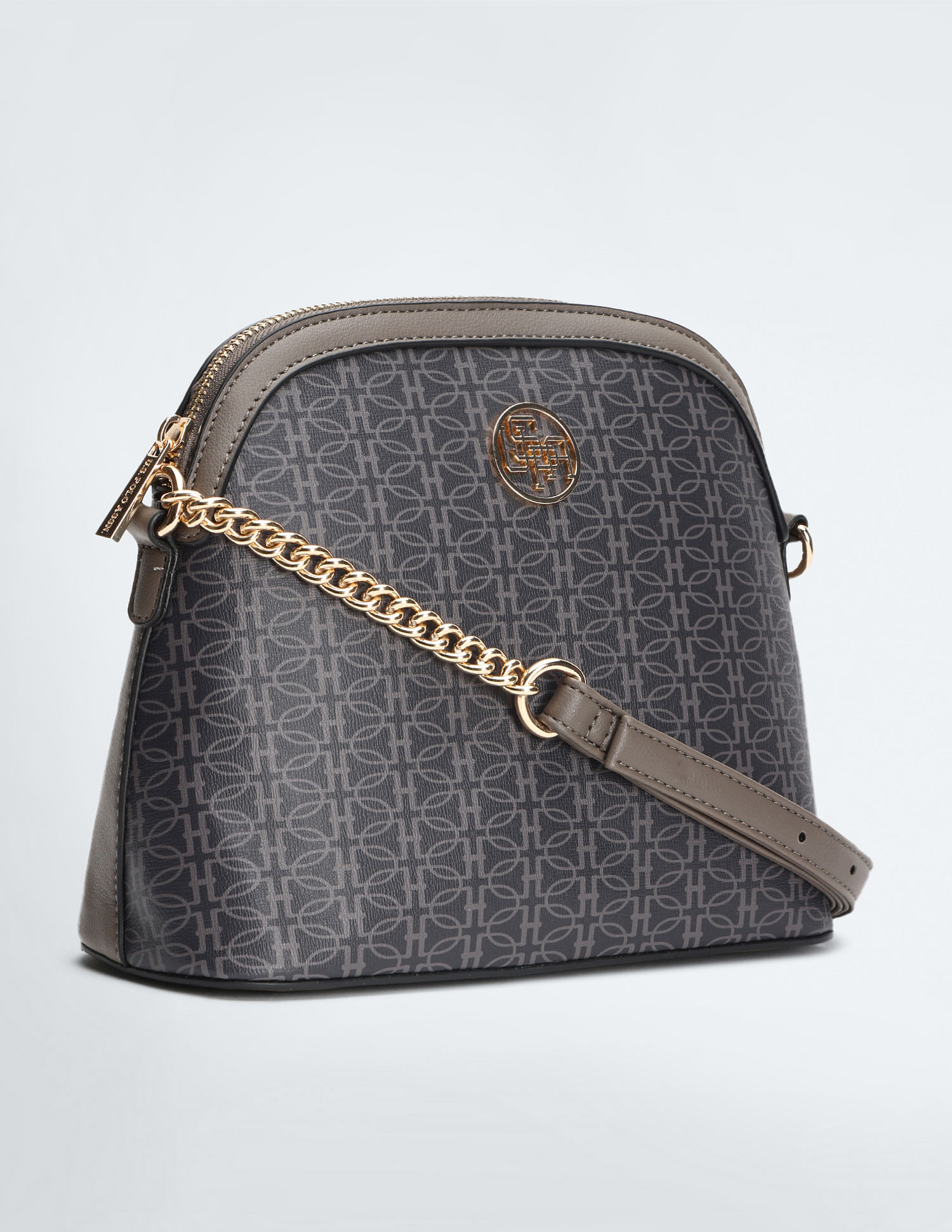 U.S. Polo Assn. Women Chain Detail Dome Sling Bag