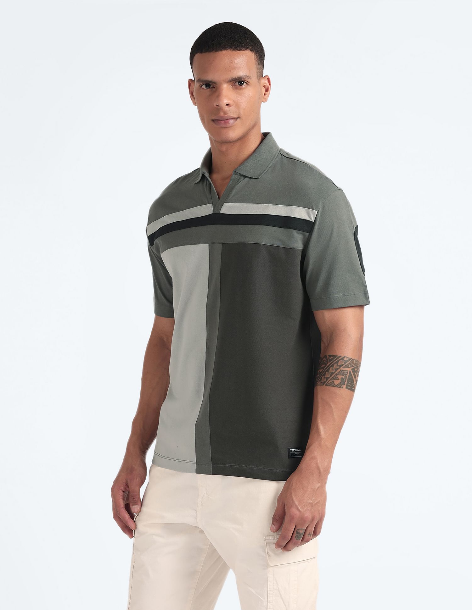 Flying Machine Pure Cotton Relaxed Polo Shirt