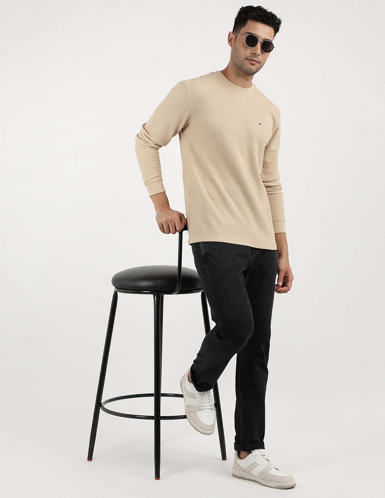 Tommy Hilfiger Regular Waffle Long Sleeve T-Shirt