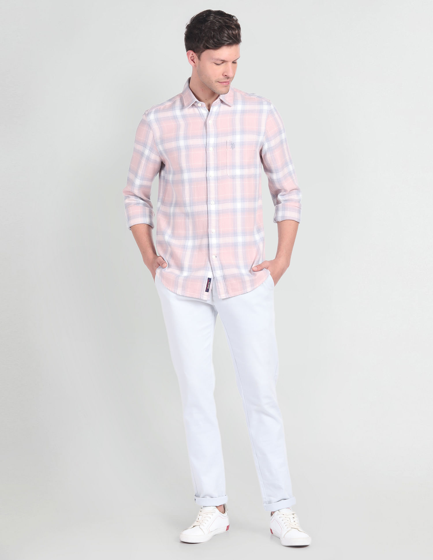 U.S. Polo Assn. Denim Co. Plaid Check Pure Cotton Shirt