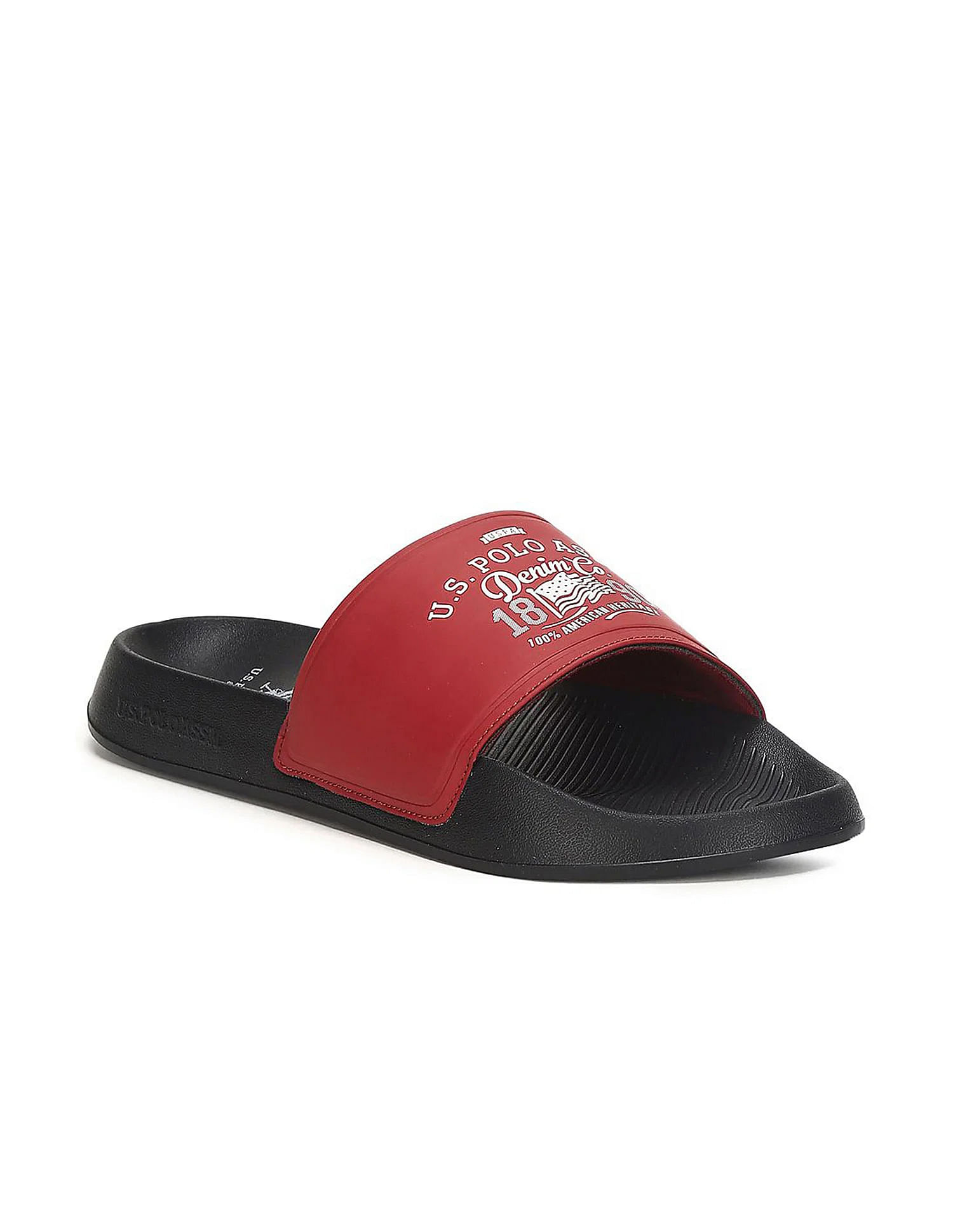 U.S. Polo Assn. Men Brand Print Toplin 4.0 Slides