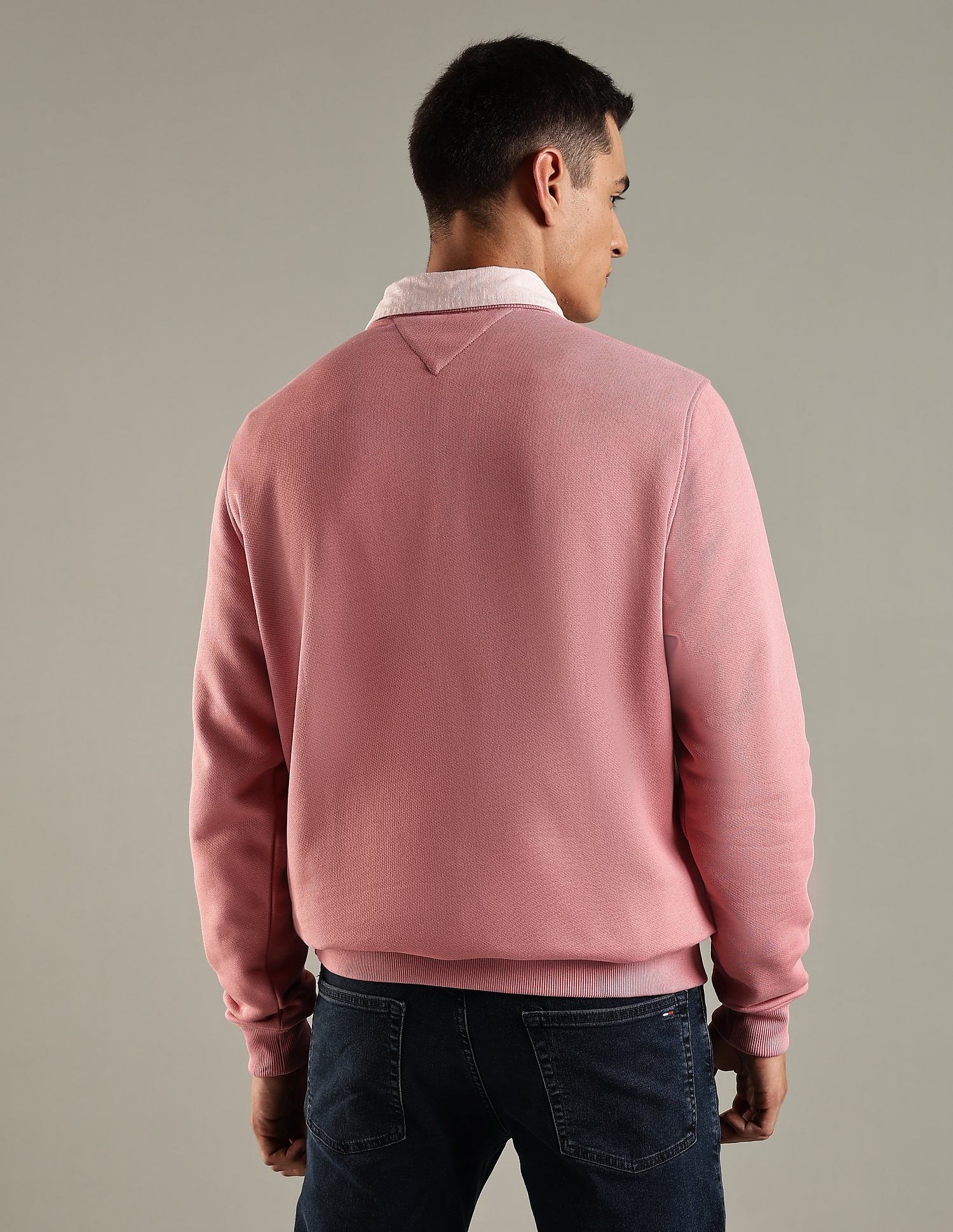 Tommy Hilfiger Solid Regular Fit Cotton Sweatshirt
