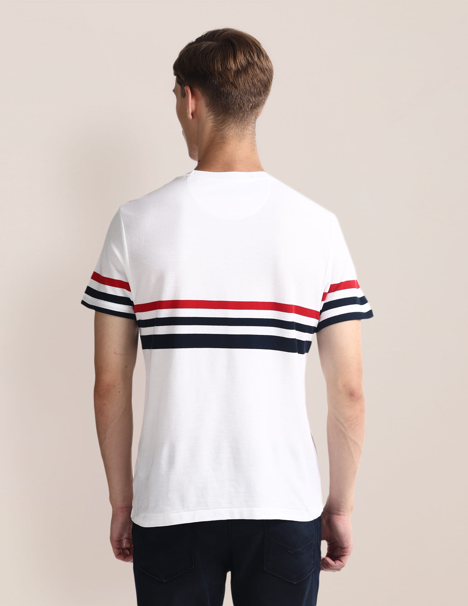 Buy U.S. Polo Assn. Crew Neck Horizontal Stripe T-Shirt - NNNOW.com