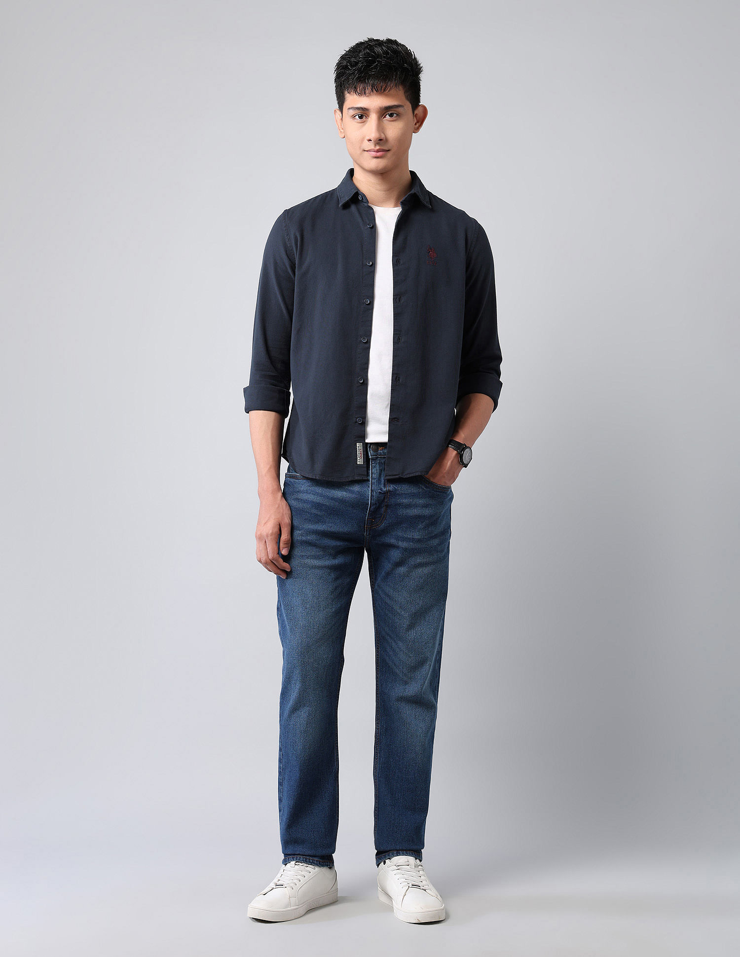 U.S. Polo Assn. Denim Co. Pure Cotton Dobby Shirt