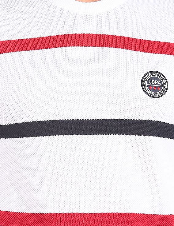 U.S. Polo Assn. Crew Neck Striped Sweater