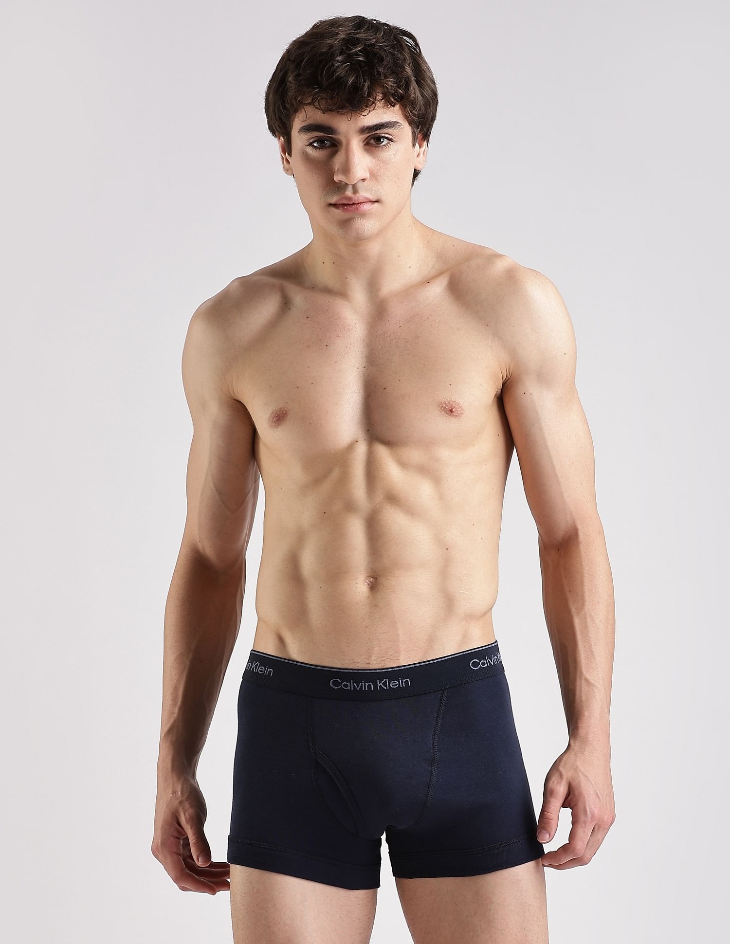 Calvin Klein Underwear Solid Multi Low Rise Trunks - Pack Of - 3