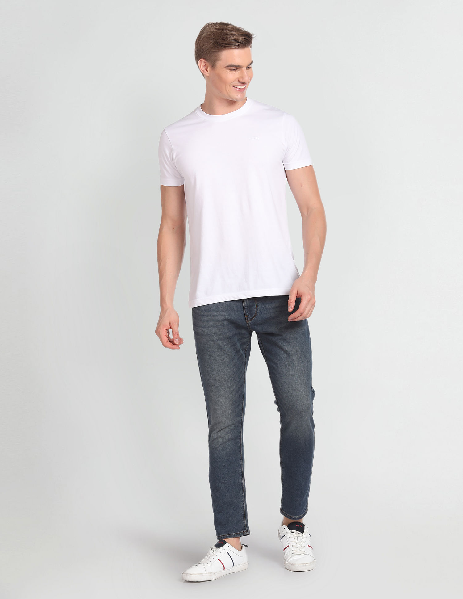 U.S. Polo Assn. Denim Co. Henry Cropped Fit Blue Jeans