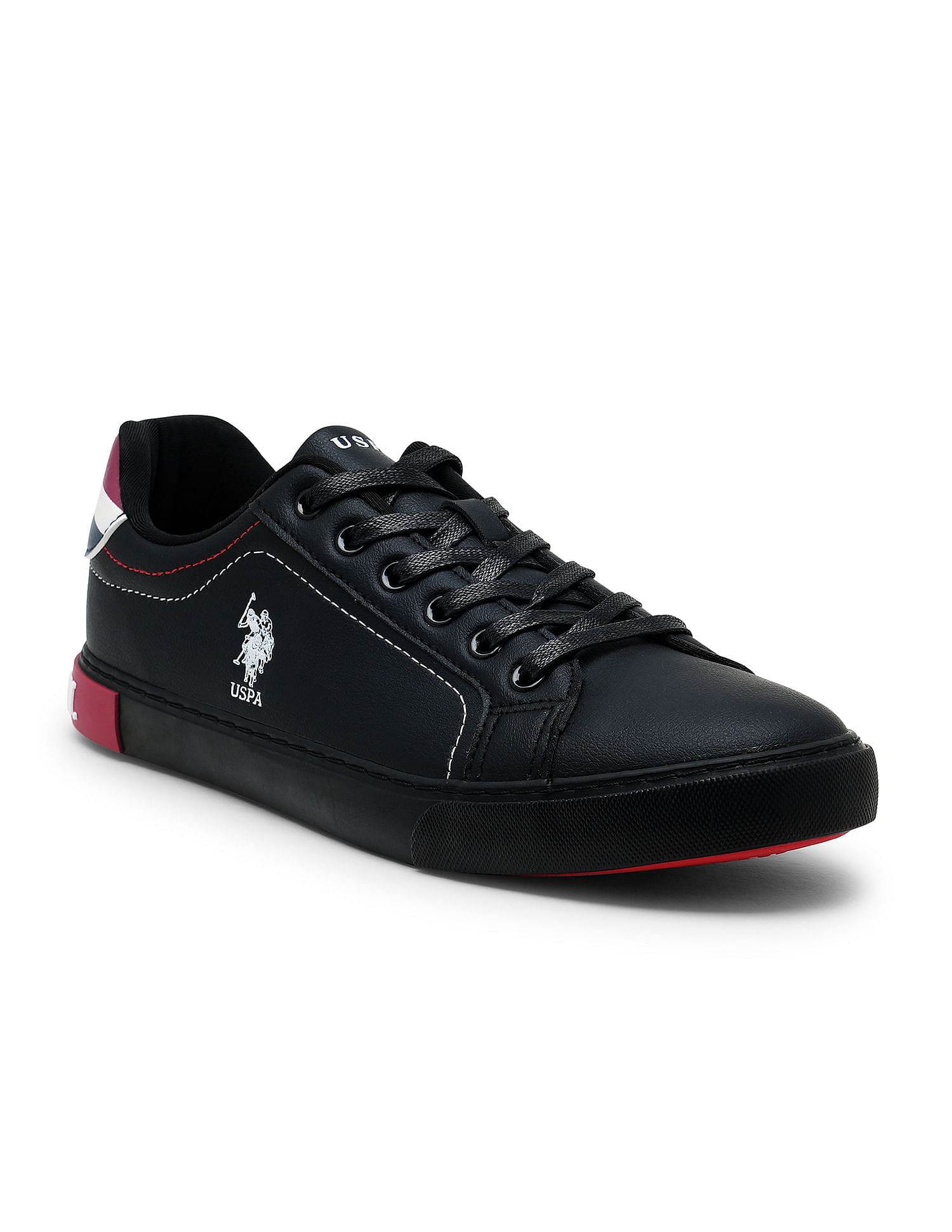 U.S. Polo Assn. Men Low Top Brand Detail Rojas Sneakers