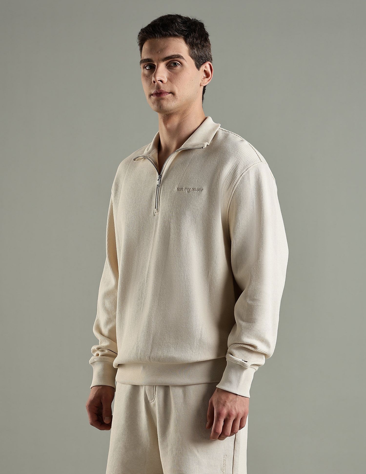 Tommy Hilfiger Texture Relaxed Fit Cotton Sweatshirt