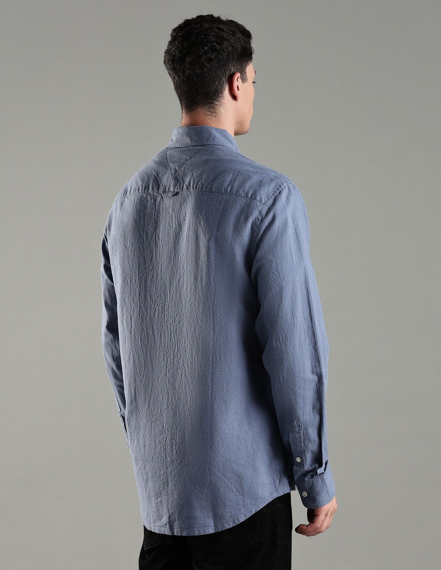 Tommy Hilfiger Solid Regular Fit Cotton Shirt