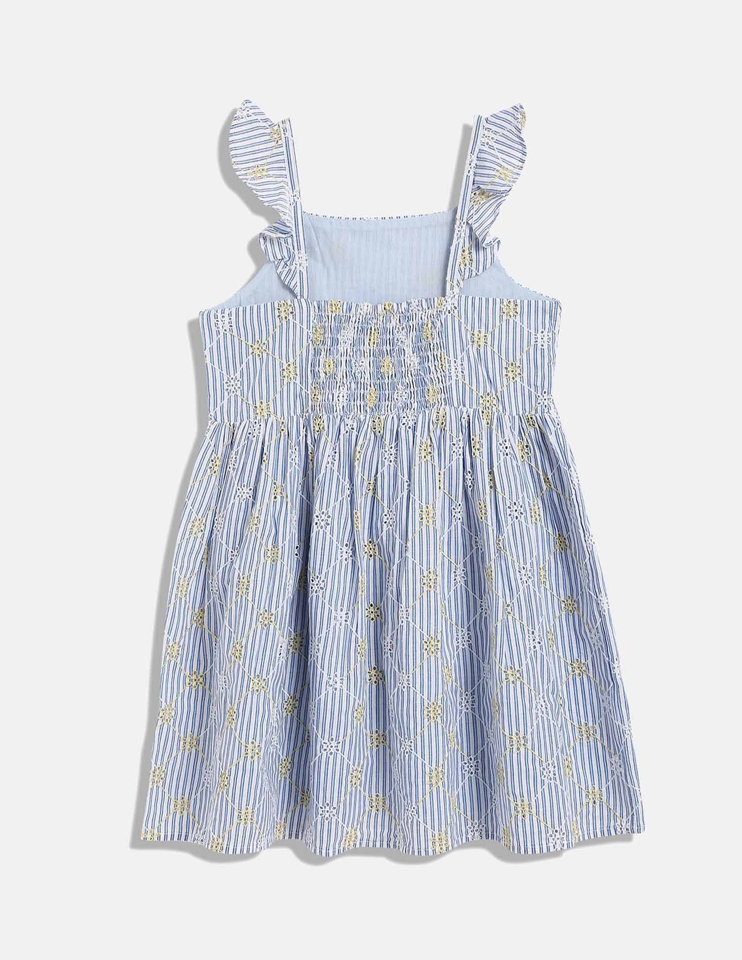 Tommy Hilfiger Kids Girls Printed Regular-Fit Cotton Dress