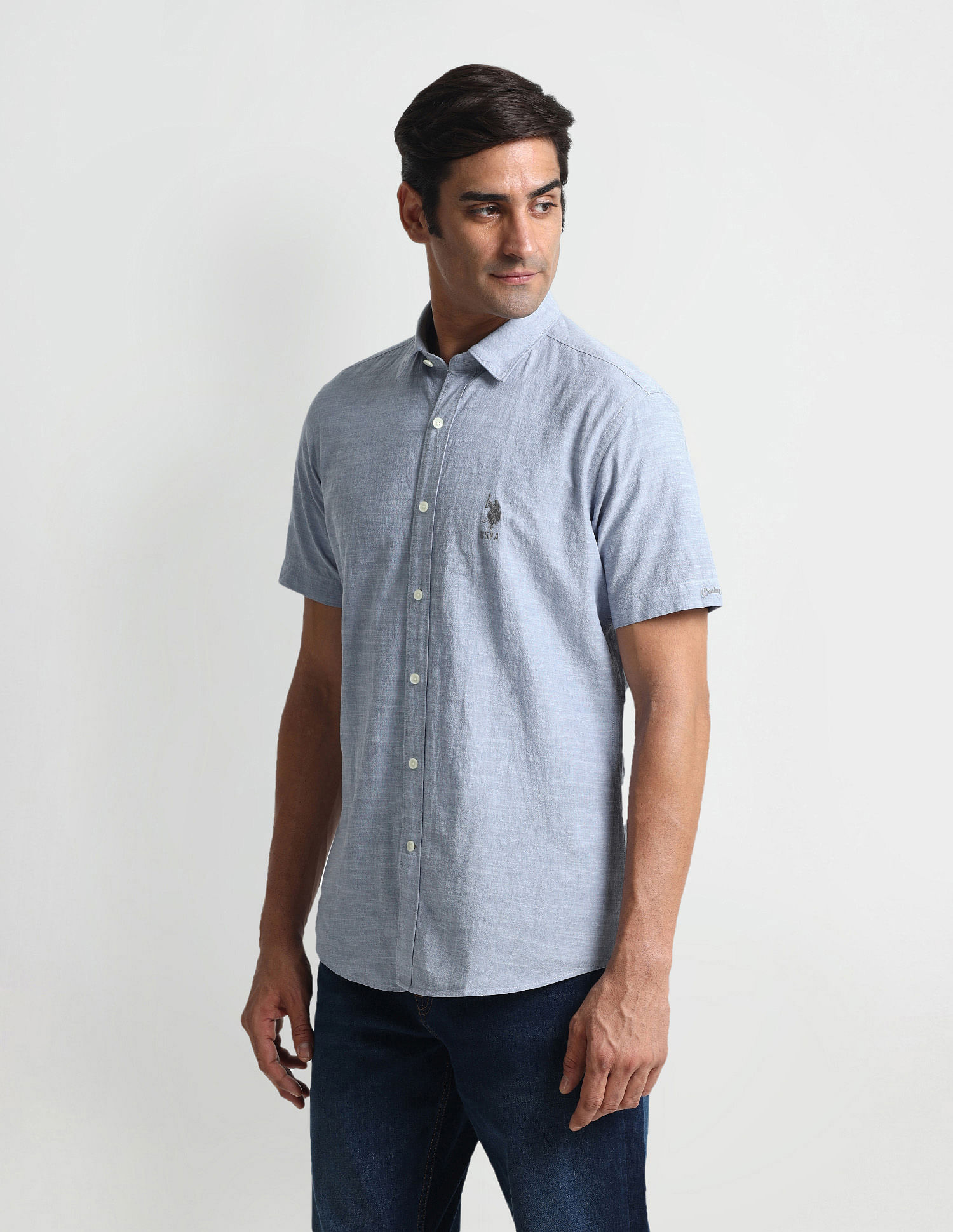 U.S. Polo Assn. Denim Co. Textured Slim Shirt