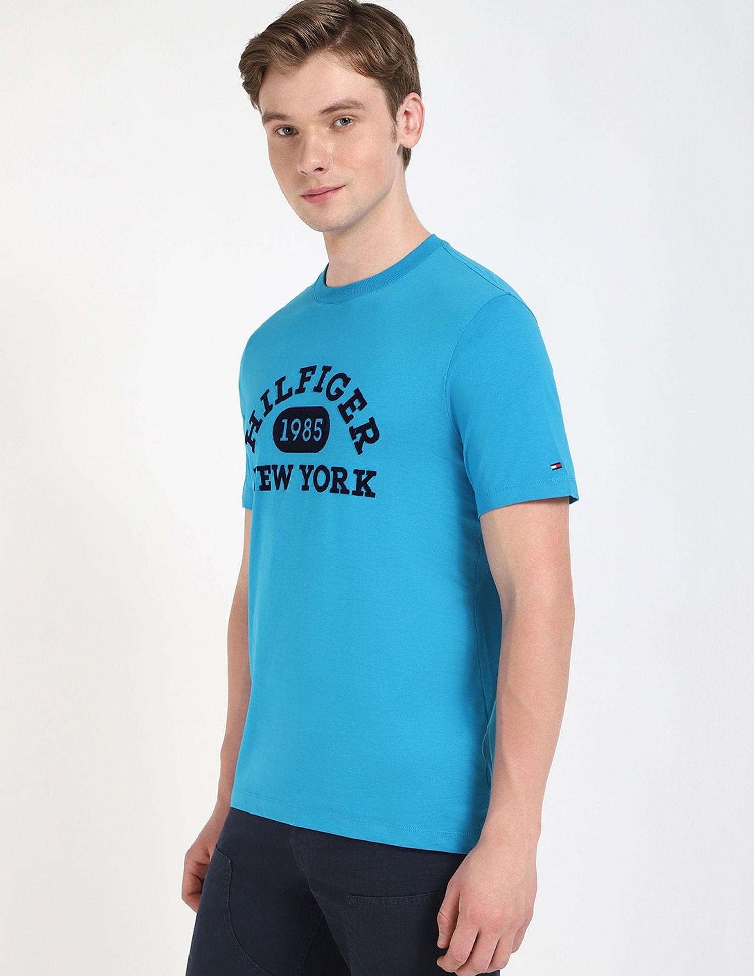 Tommy Hilfiger Embroidered Logo Regular-Fit Cotton T-Shirt