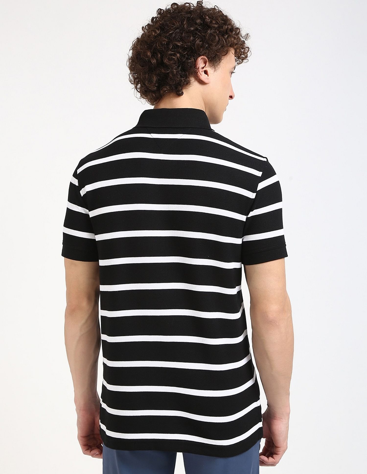 Tommy Hilfiger Striped Regular-Fit Cotton Polo Shirt