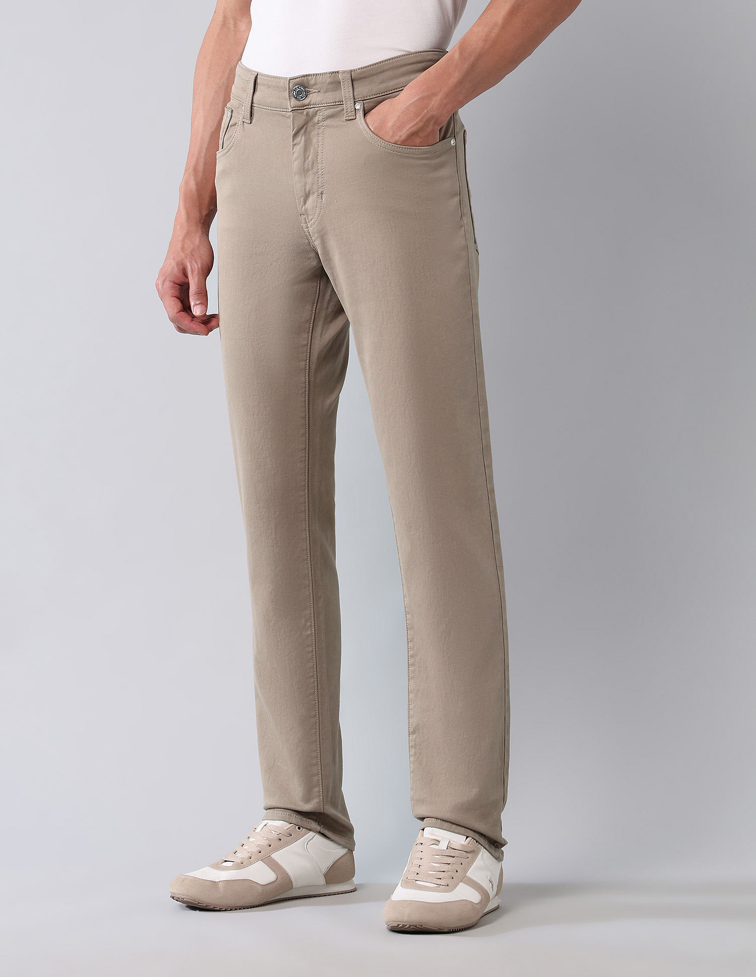 U.S. Polo Assn. Denim Co. Brandon Slim Tapered Fit Brown Jeans