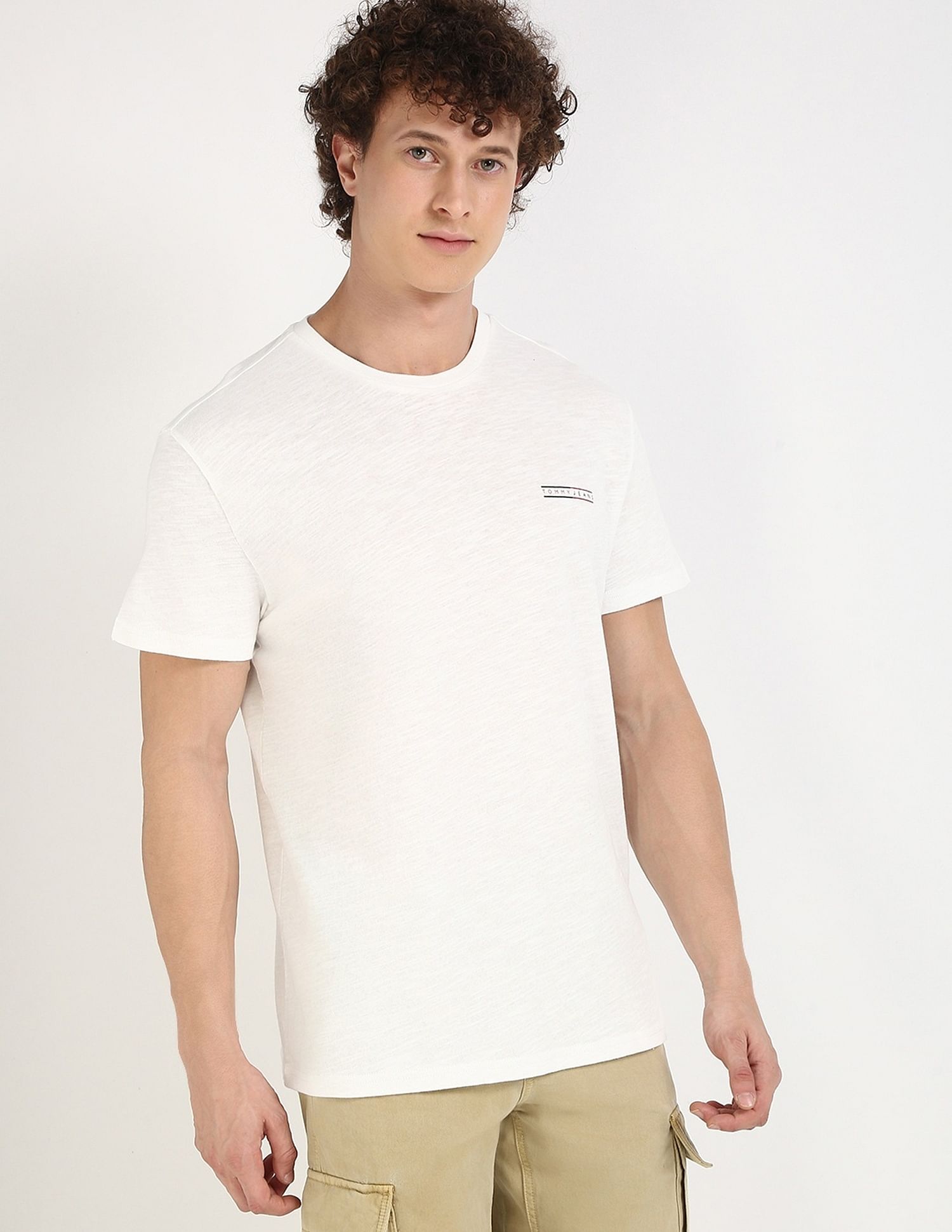 Tommy Hilfiger Solid Regular-Fit Cotton T-Shirt
