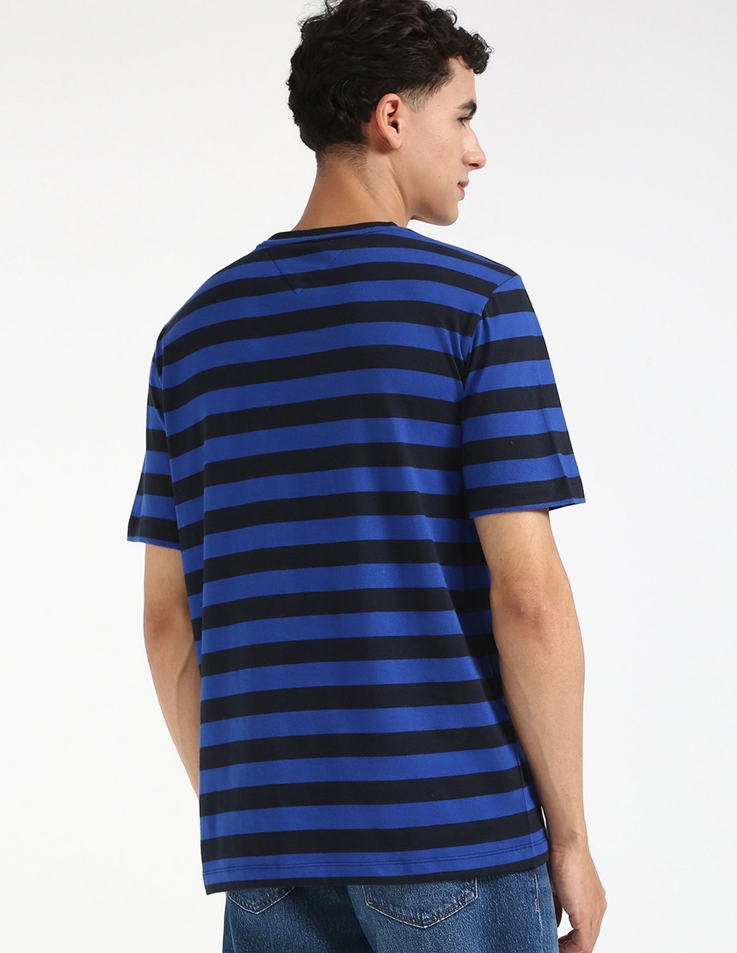 Tommy Hilfiger Striped Regular-Fit Cotton T-Shirt