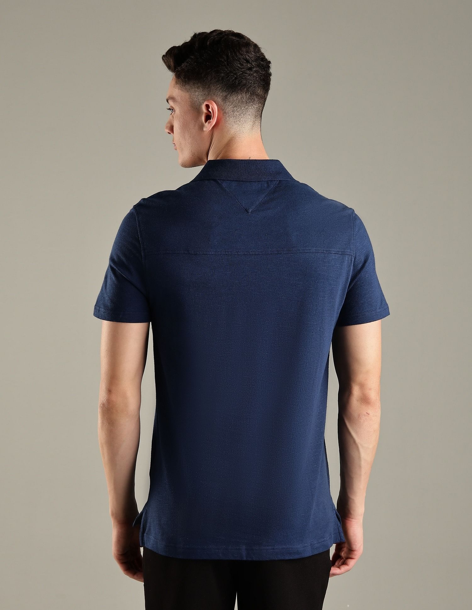 Tommy Hilfiger Solid Slim-Fit Cotton Polo Shirt