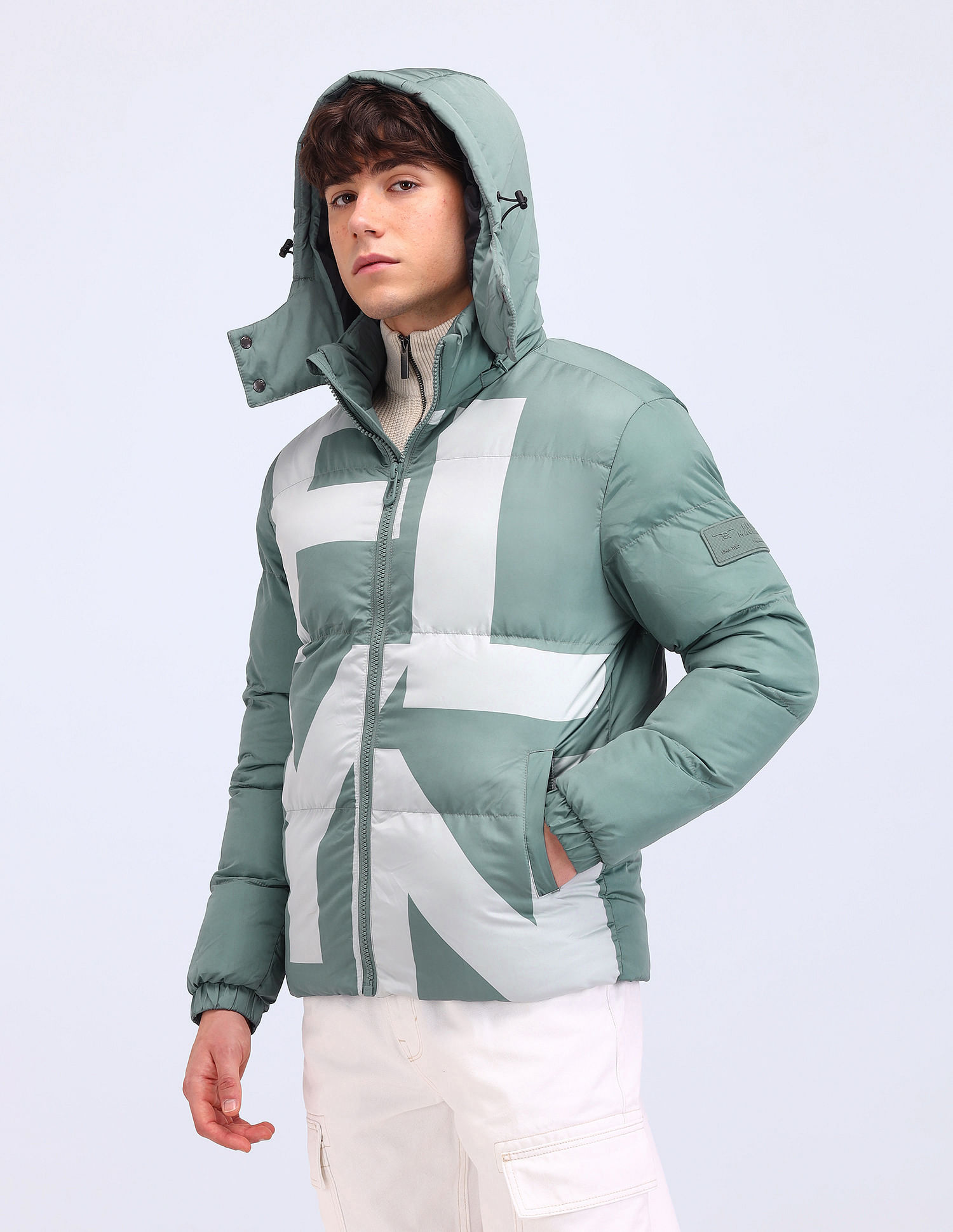 Flying Machine Graphic Printed Regular Fit Jacket