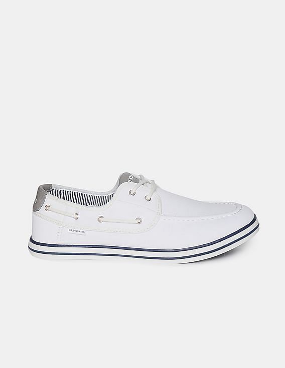 U.S. Polo Assn. Men Round Toe Canvas Rooster Boat Shoes