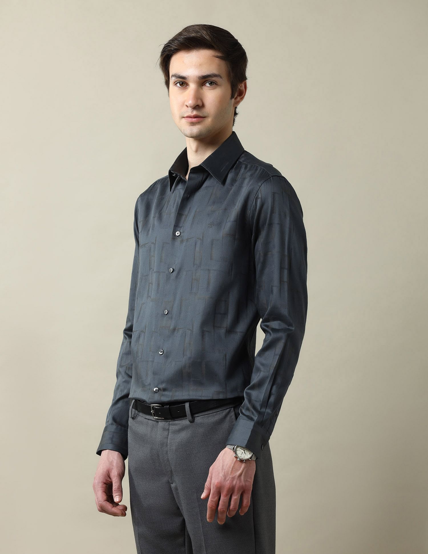 Arrow All Over Printed Tailored Fit 1851 Shirt