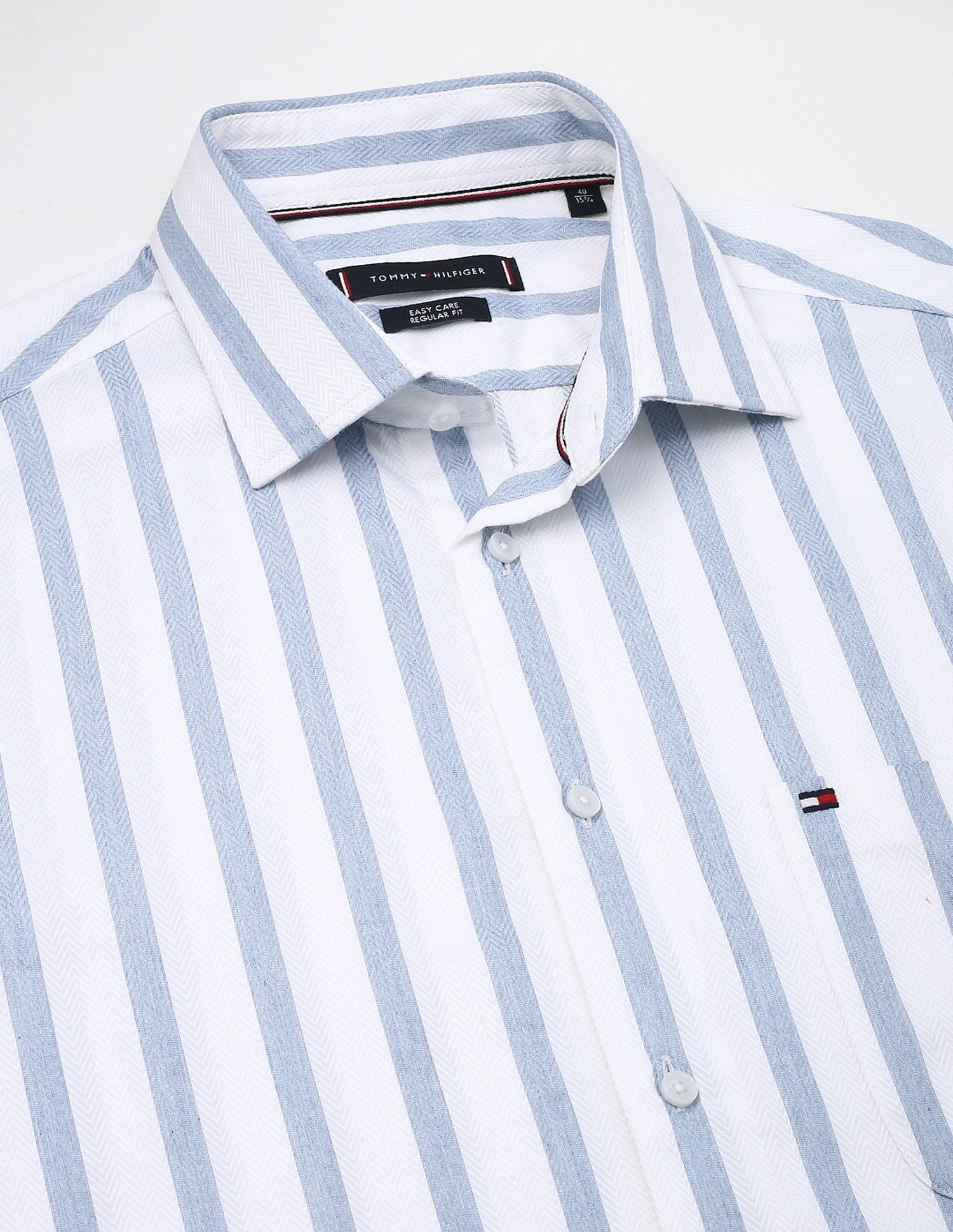 Tommy Hilfiger Striped Regular-Fit Cotton Shirt