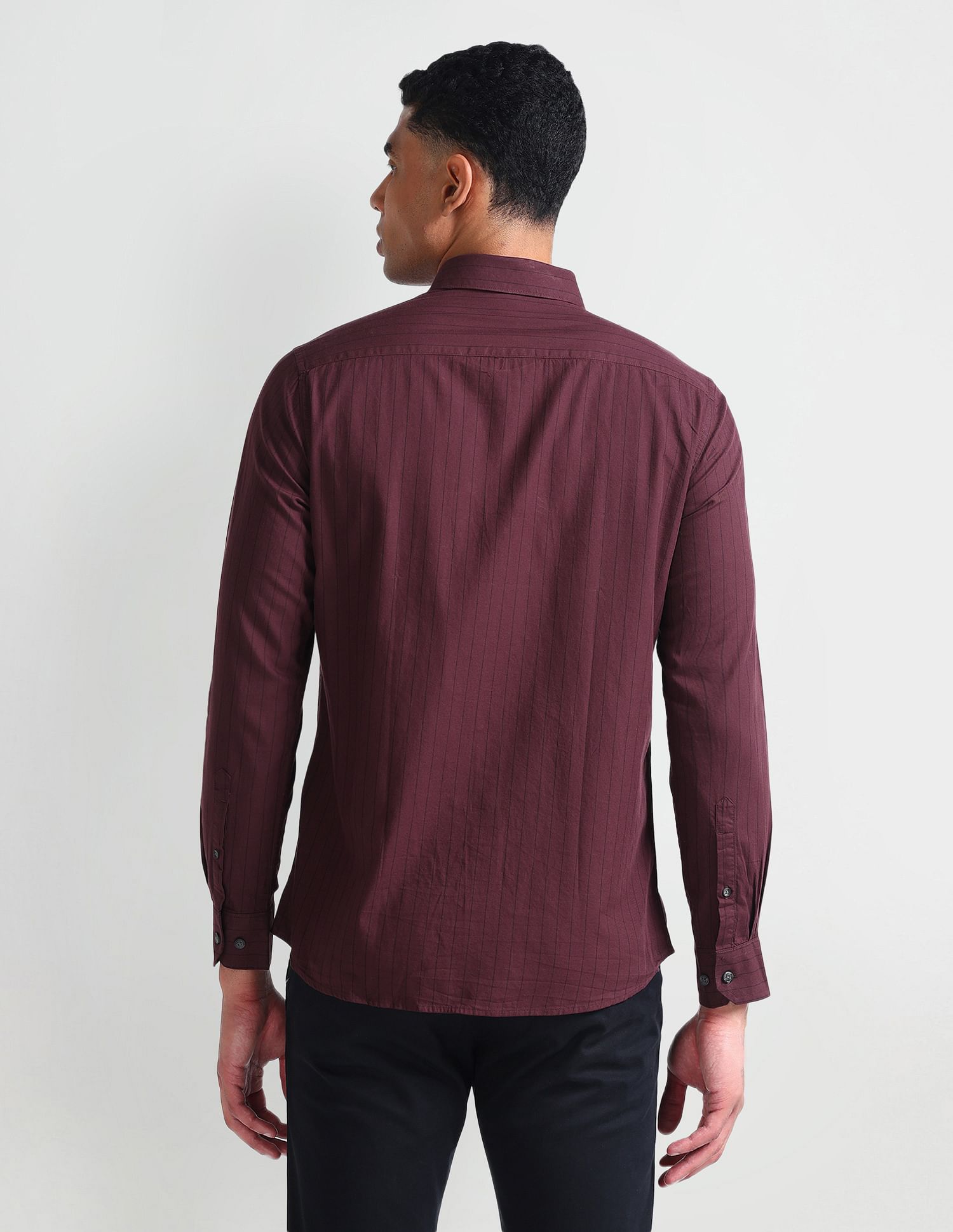Arrow Sport Button Down Collar Striped Shirt