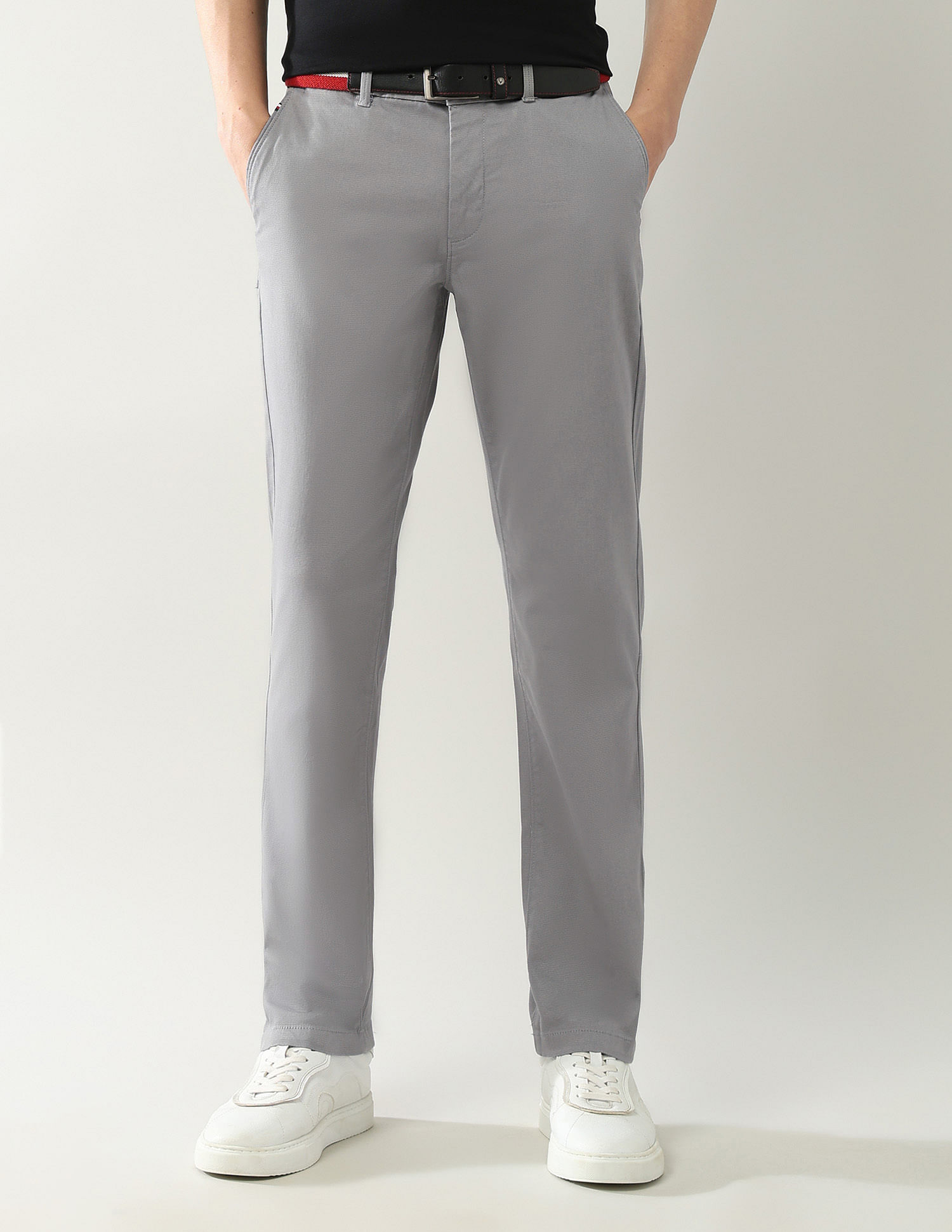 Arrow Sport Mid Rise Dobby Autoflex Trousers