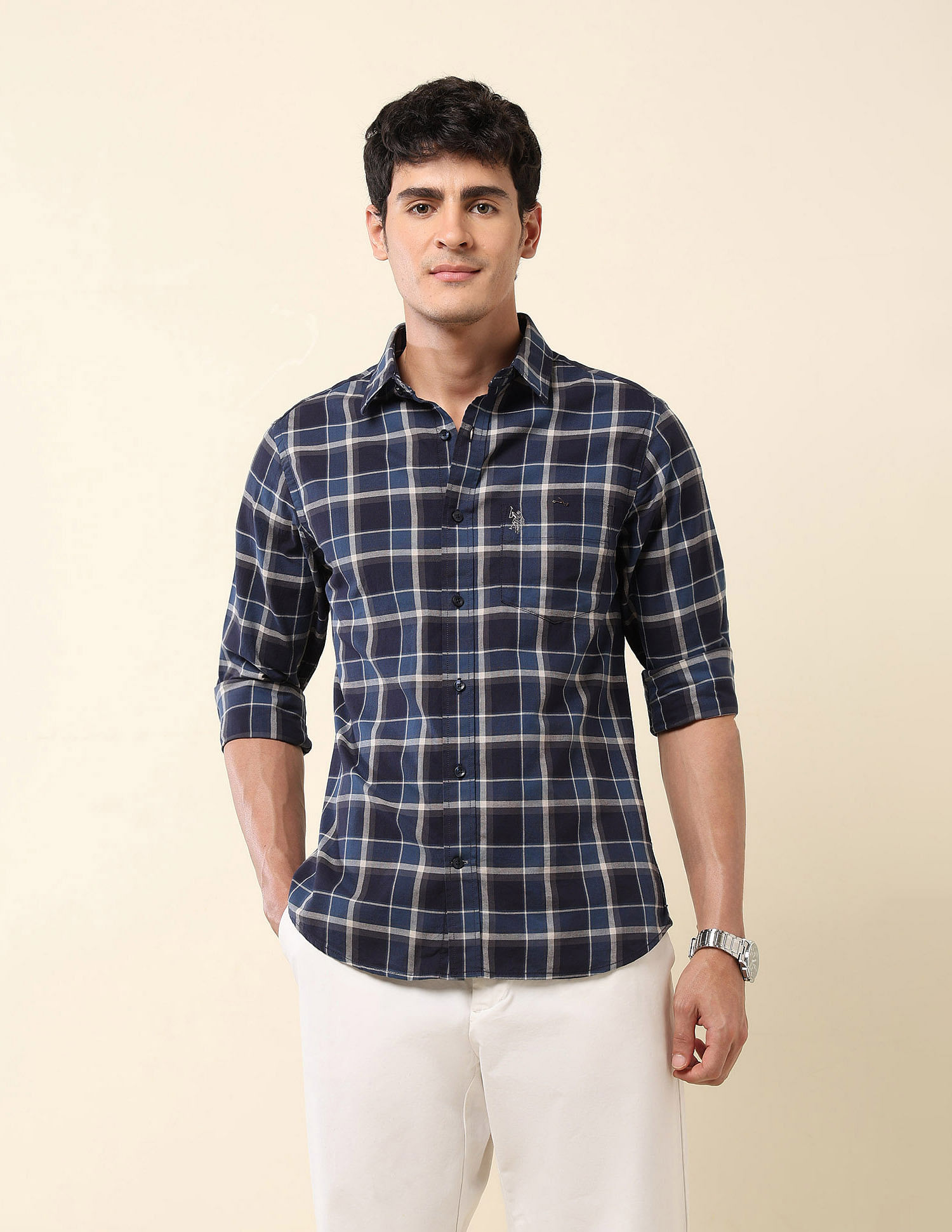 U.S. Polo Assn. Tartan Checked Pure Cotton Shirt