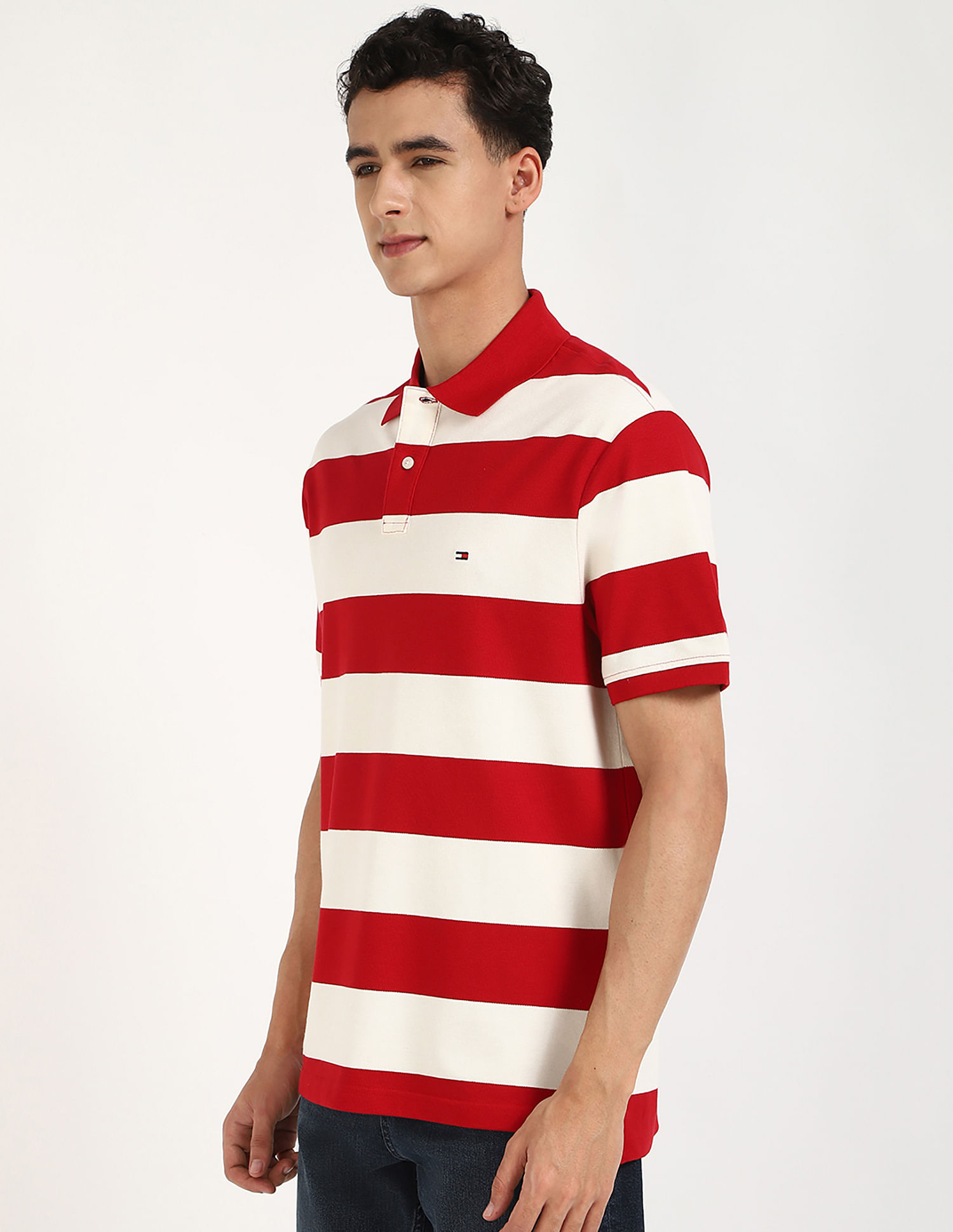 Tommy Hilfiger Striped Relaxed Fit Polo Shirt