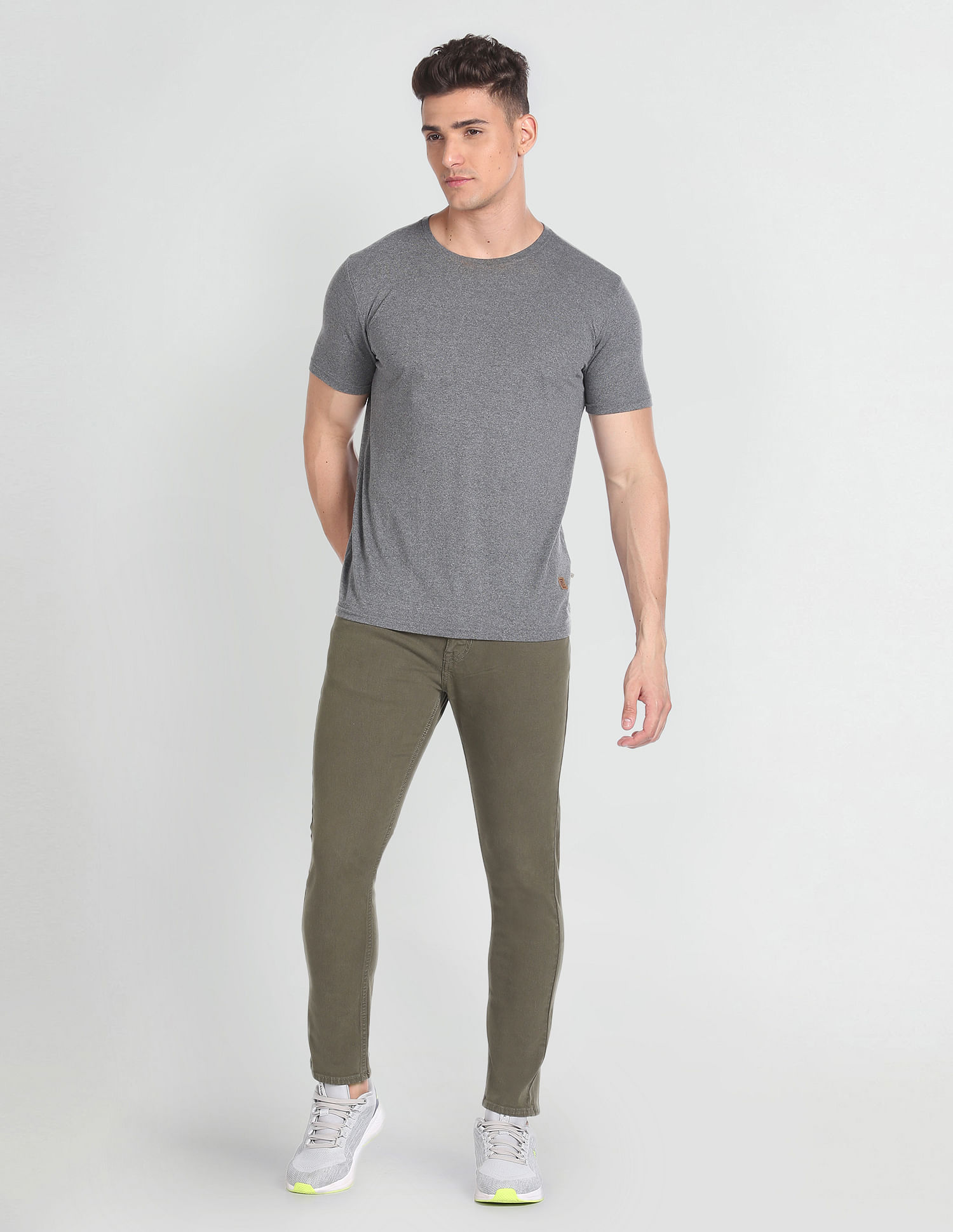 U.S. Polo Assn. Denim Co. Henry Cropped Tapered Fit Olive Jeans