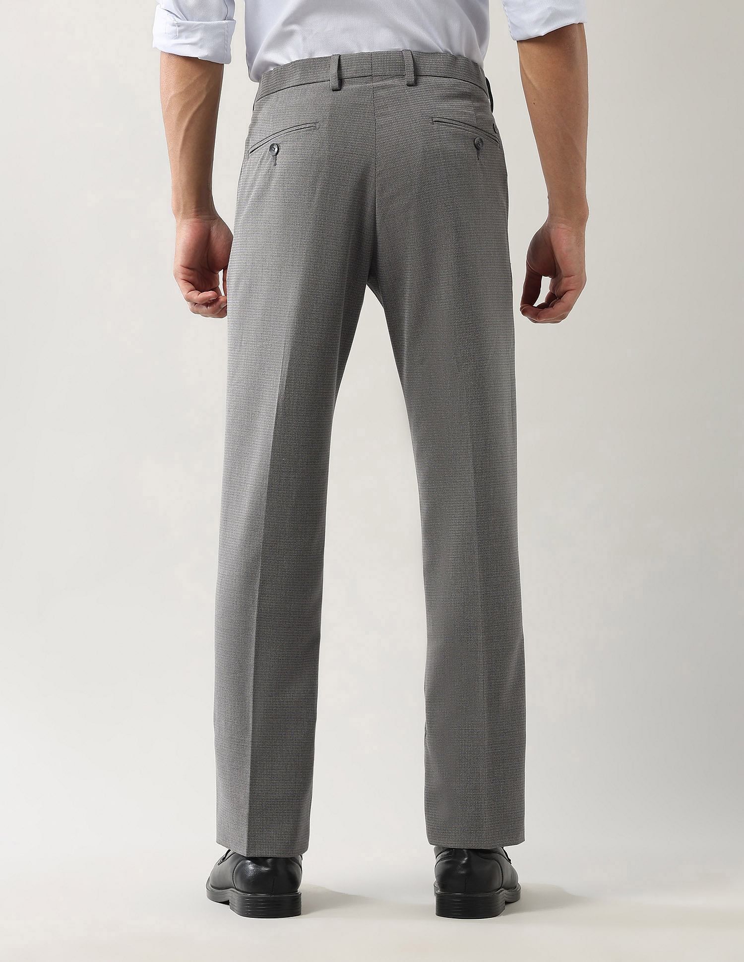 Arrow Mid Rise Autoflex Dobby Trousers