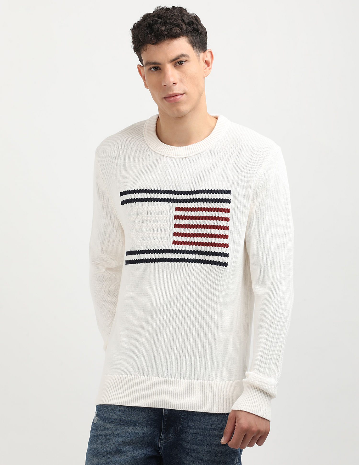 Tommy Hilfiger Graphic Flag Crew Neck Sweater