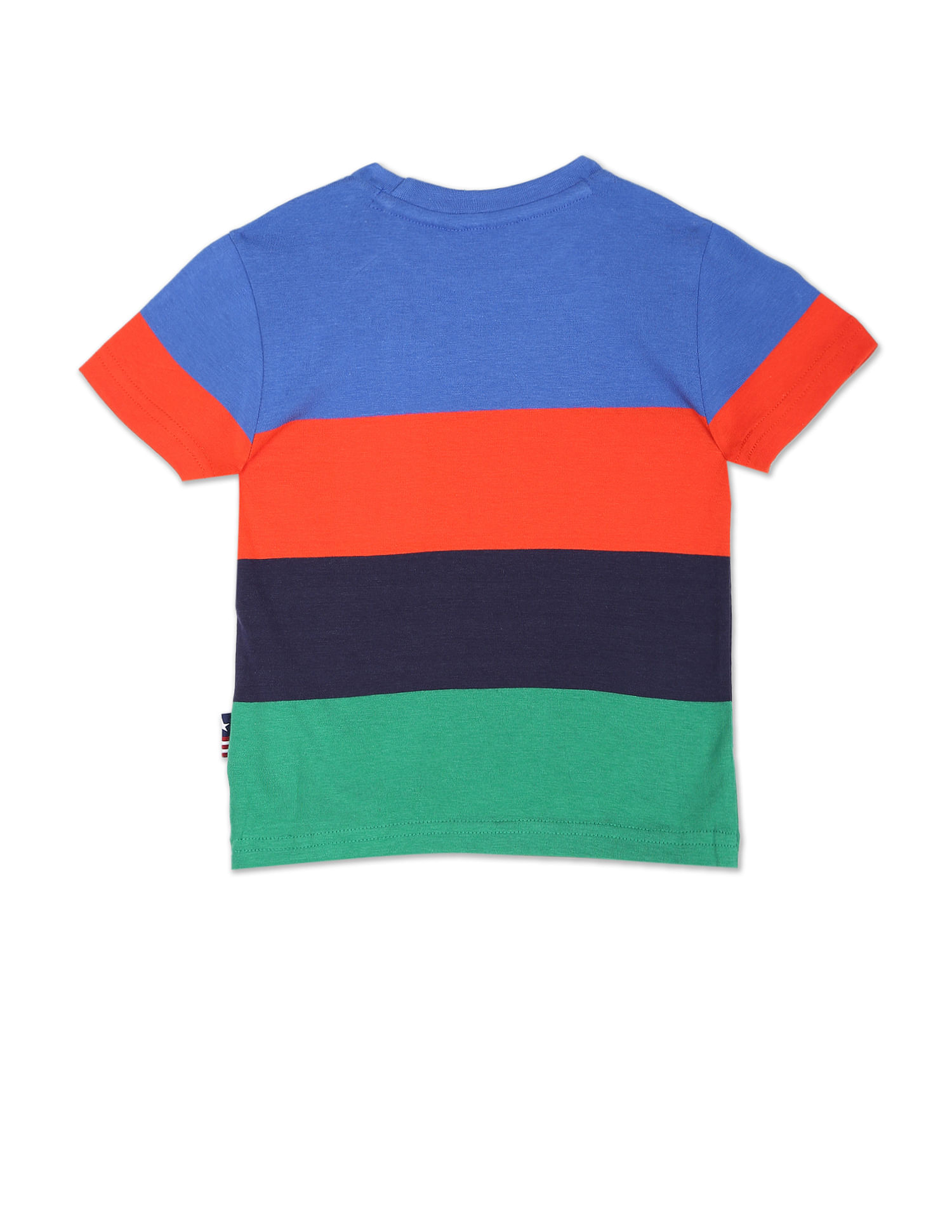 U.S. Polo Assn. Kids Boys Colour Block Crew Neck T-Shirt